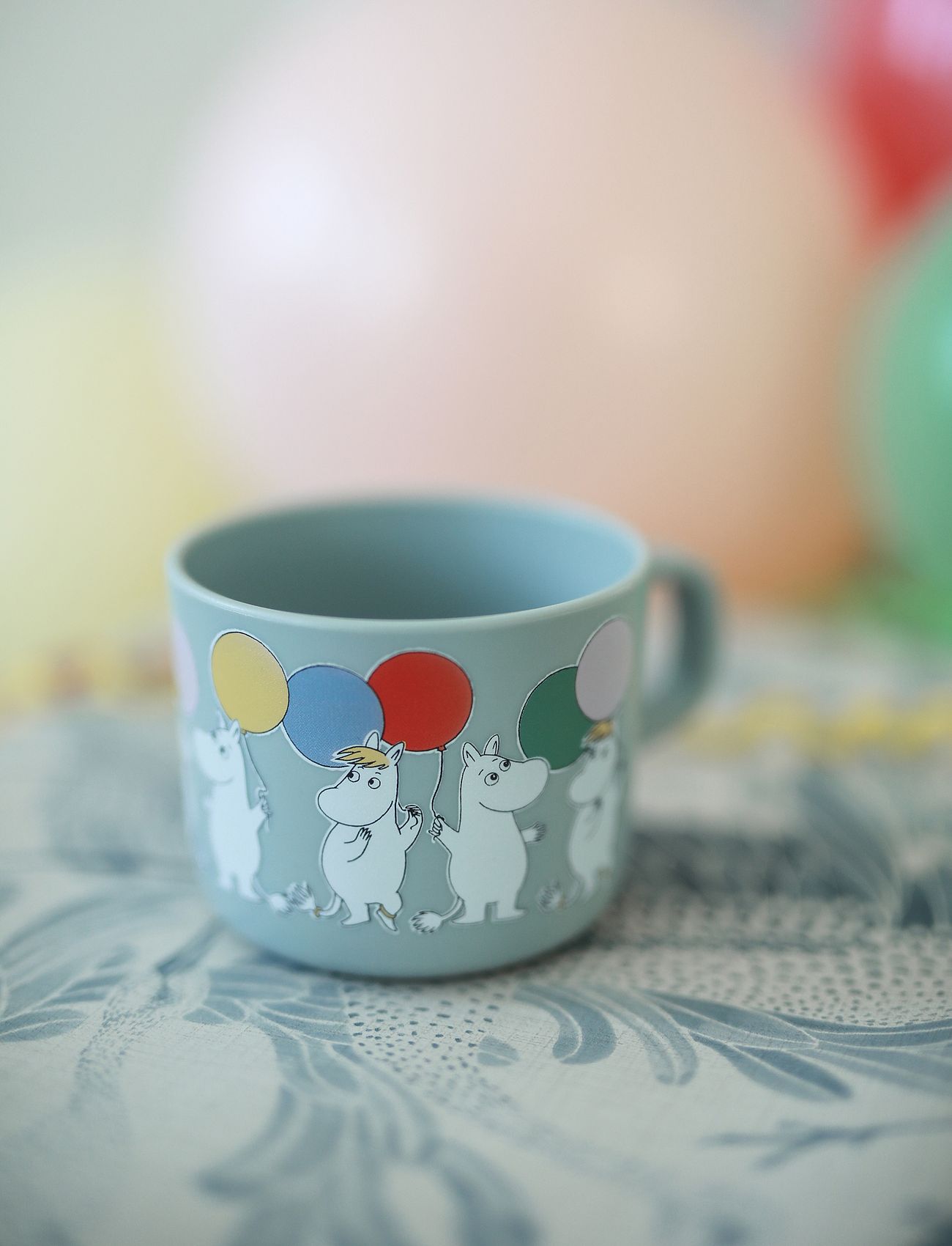 Rätt Start - Moomin Festivities, Cup with handle, balloon - krus & kopper - multi - 1