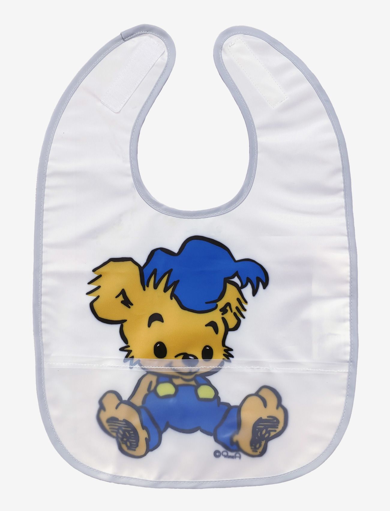 Rätt Start - Bamse, bib, white / grey - multi - 0