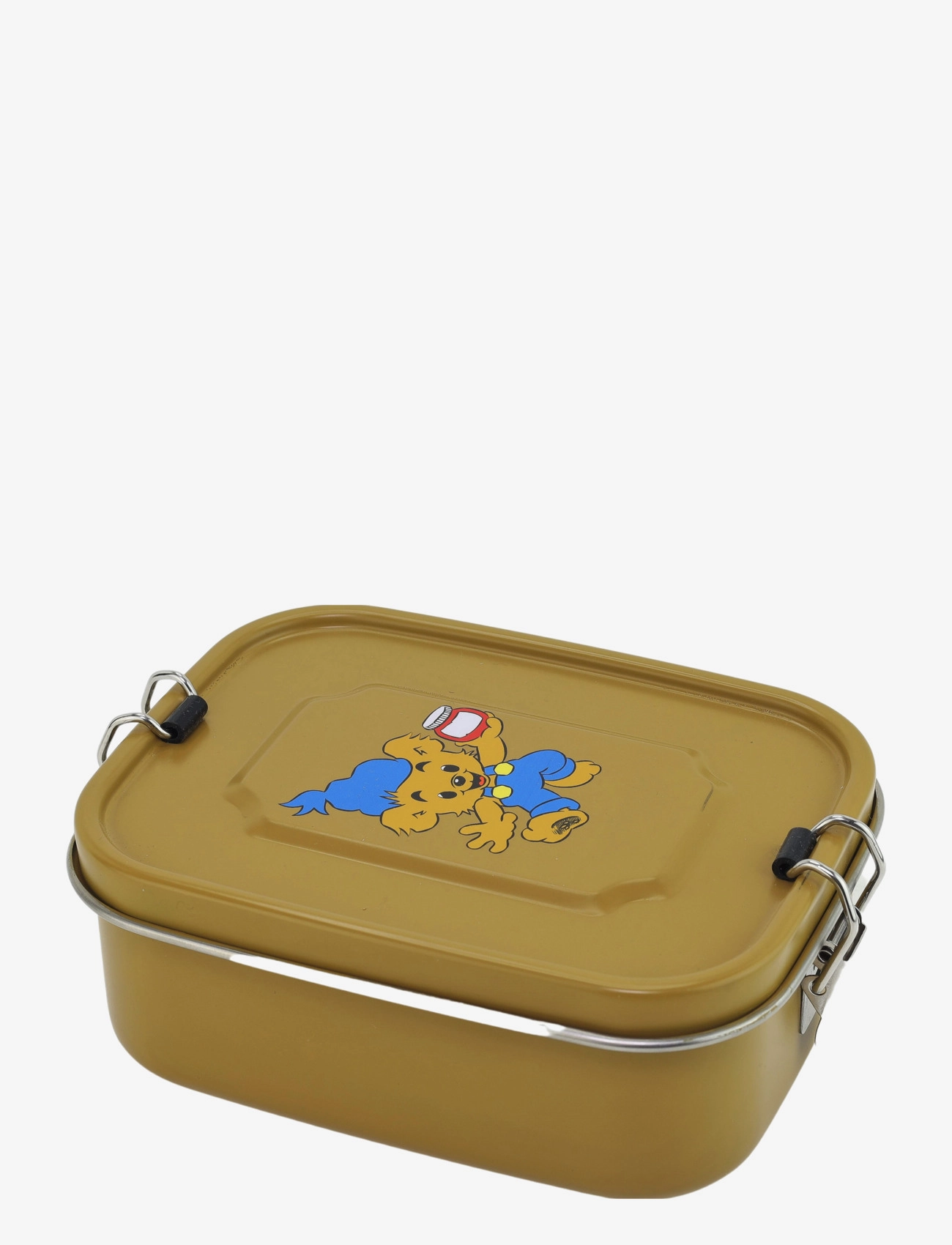Rätt Start Bamse, Lunchbox in tinplate, bear-yellow - Madkasser - BEAR YELLOW / brown