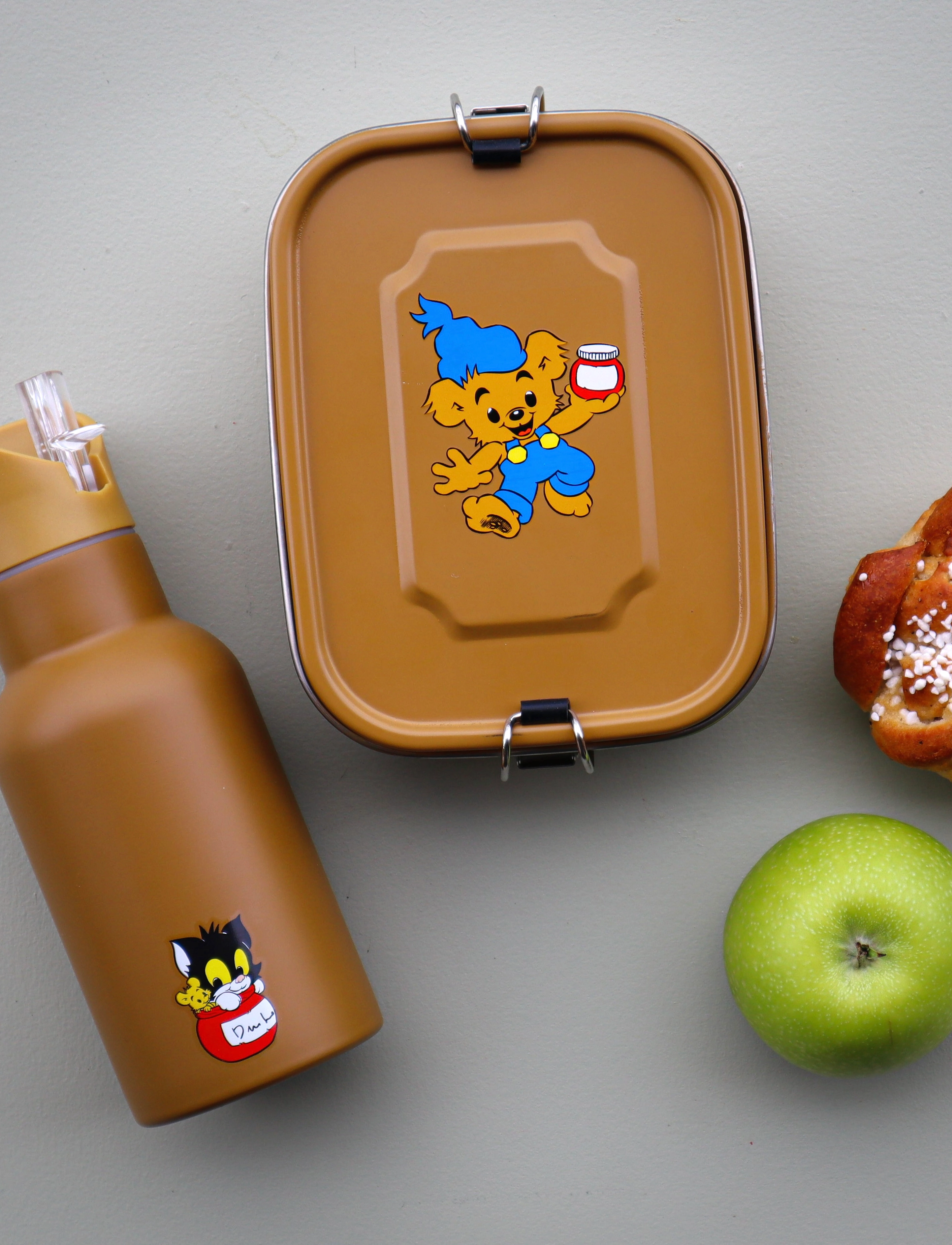 Rätt Start - Bamse, Lunchbox in tinplate, bear-yellow - eväsrasiat - bear yellow - 2