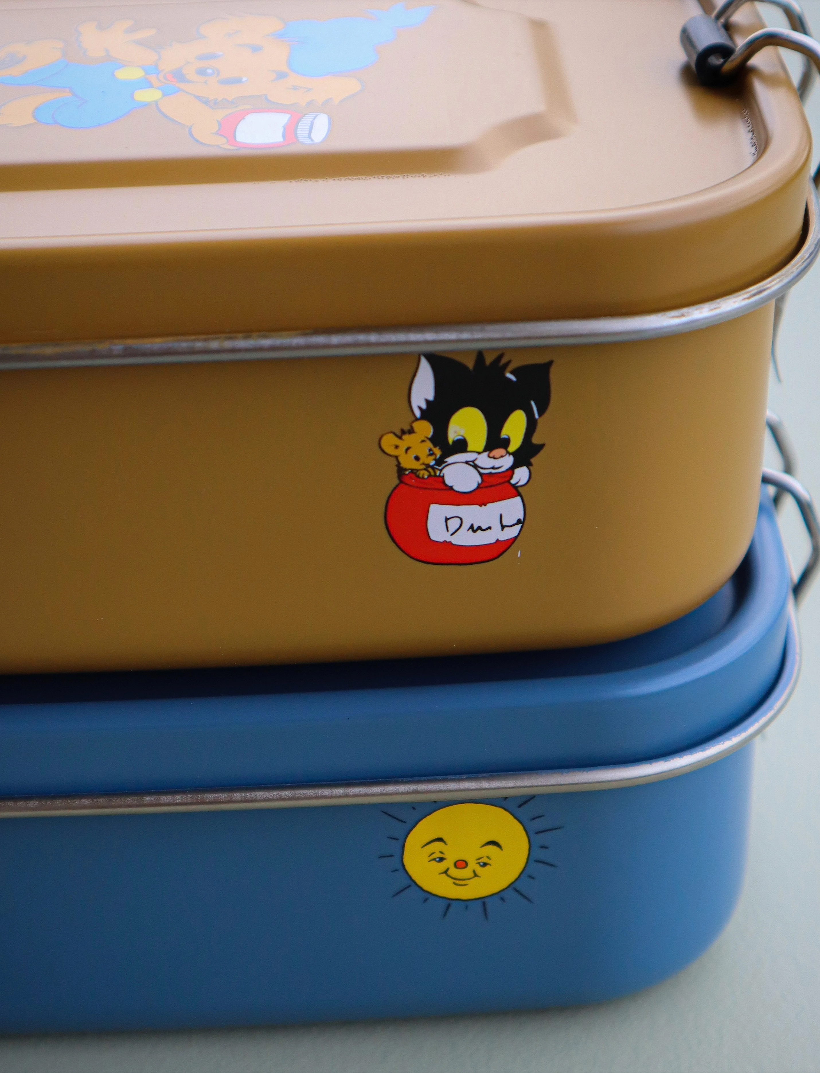 Rätt Start - Bamse, Lunchbox in tinplate, bear-yellow - eväsrasiat - bear yellow - 3