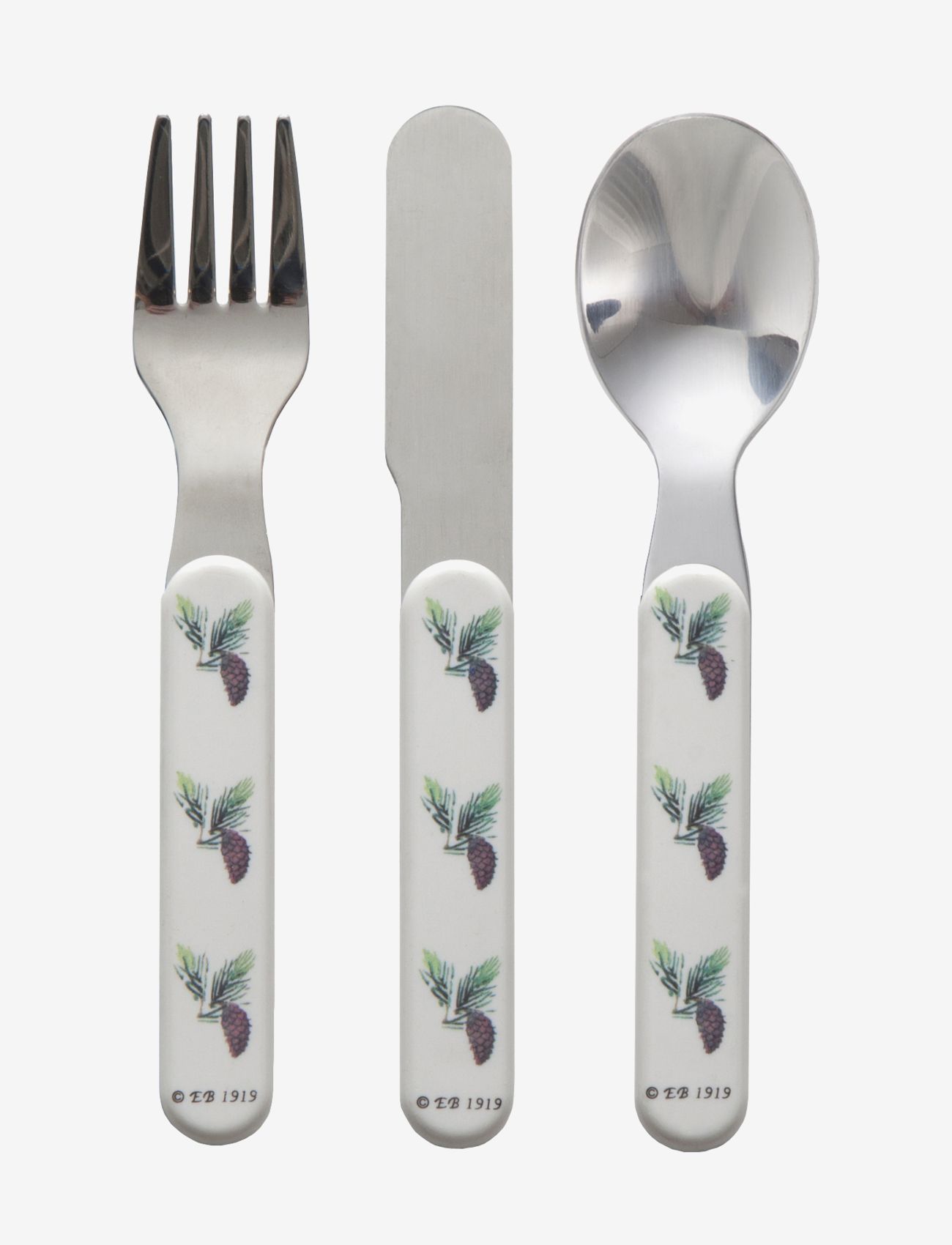 Rätt Start Elsa Beskow, cutlery, 3-part - Söögiaeg - FOREST / multi