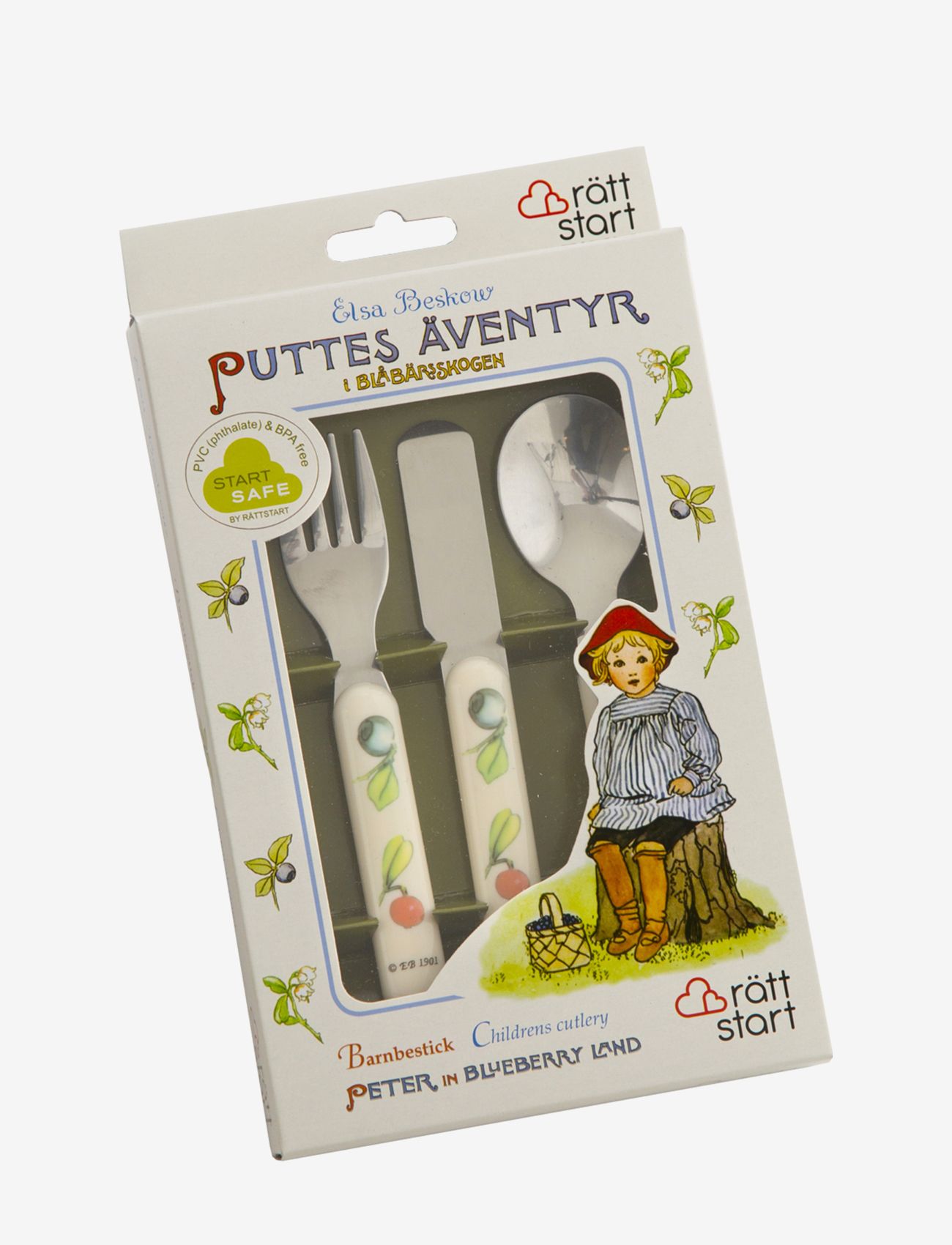 Rätt Start - Elsa Beskow, Cutlery, 3-part - bestik - putte - 1