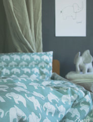 Rätt Start - Elephant ECO, bed set, crib, blue - påslakanset - blue - 2