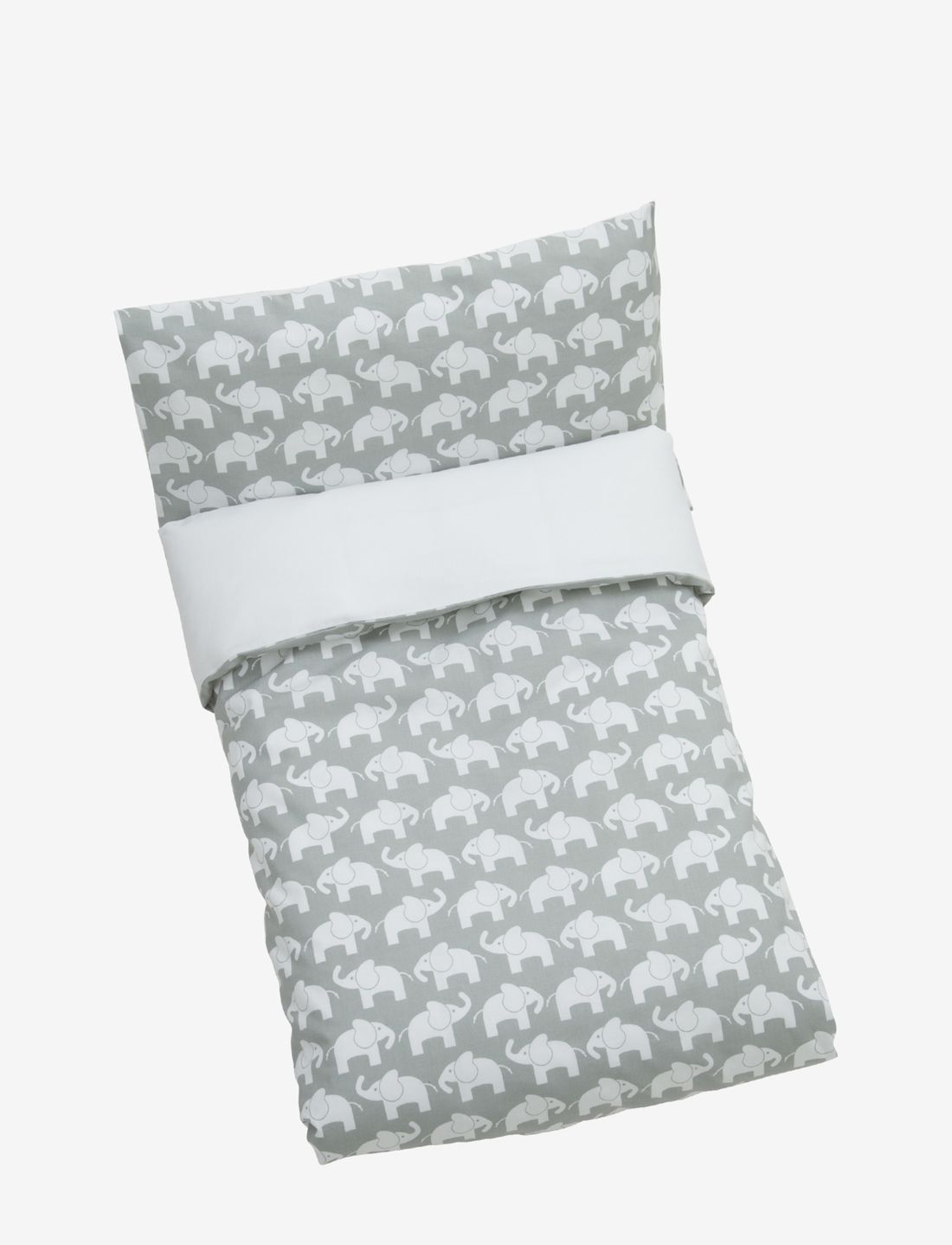 Rätt Start - Elephant ECO, bed set, crib, blue - voodiriiete komplektid - grey - 1