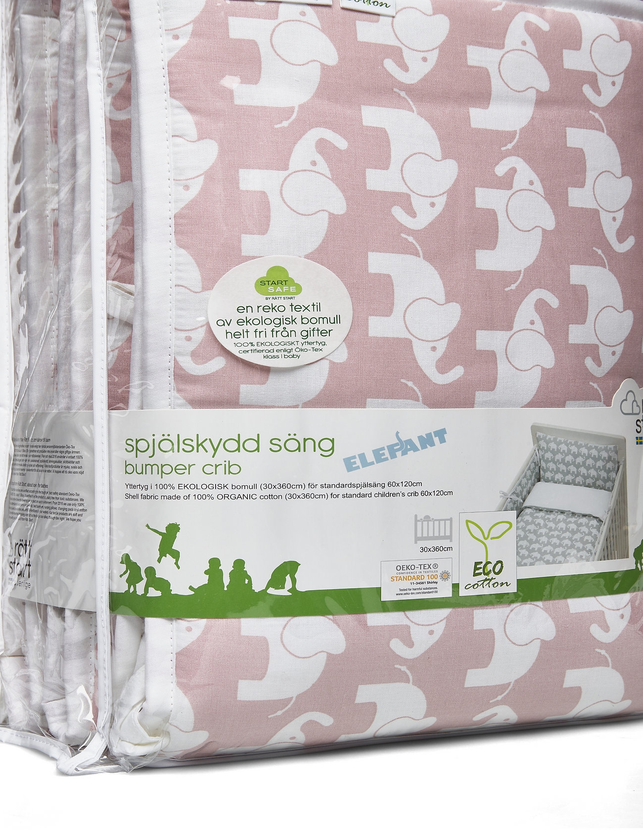 Rätt Start - Elephant ECO, bumper, pink - pink - 2