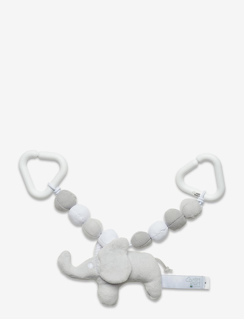 Rätt Start - Elephant, pram toy, grey - lastenrattaiden lelut - grey - 0