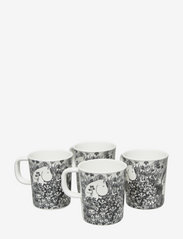 Mumin Graphic, cups, 4 pcs - WHITE