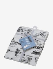 Moomin Archipelago ECO, flannel blankets, 3-pack - WHITE