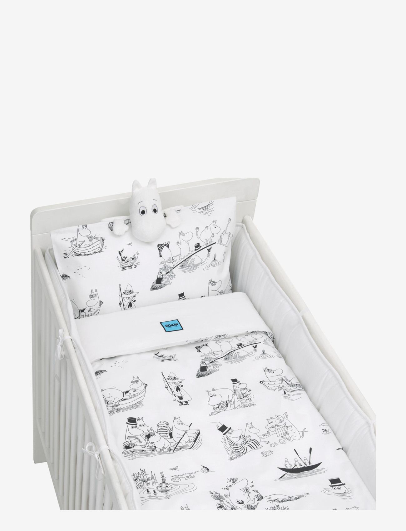 Rätt Start - Moomin ECO, bumper, white - white - 1