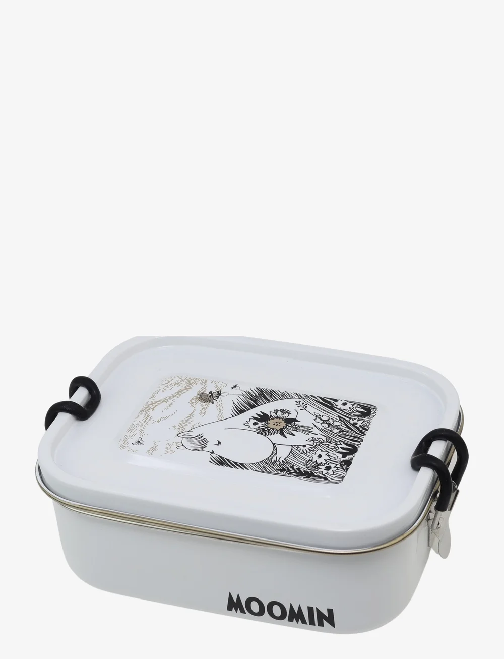 Rätt Start - Moomin Graphic, Lunchbox in tinplate - boîtes à lunch - white - 0