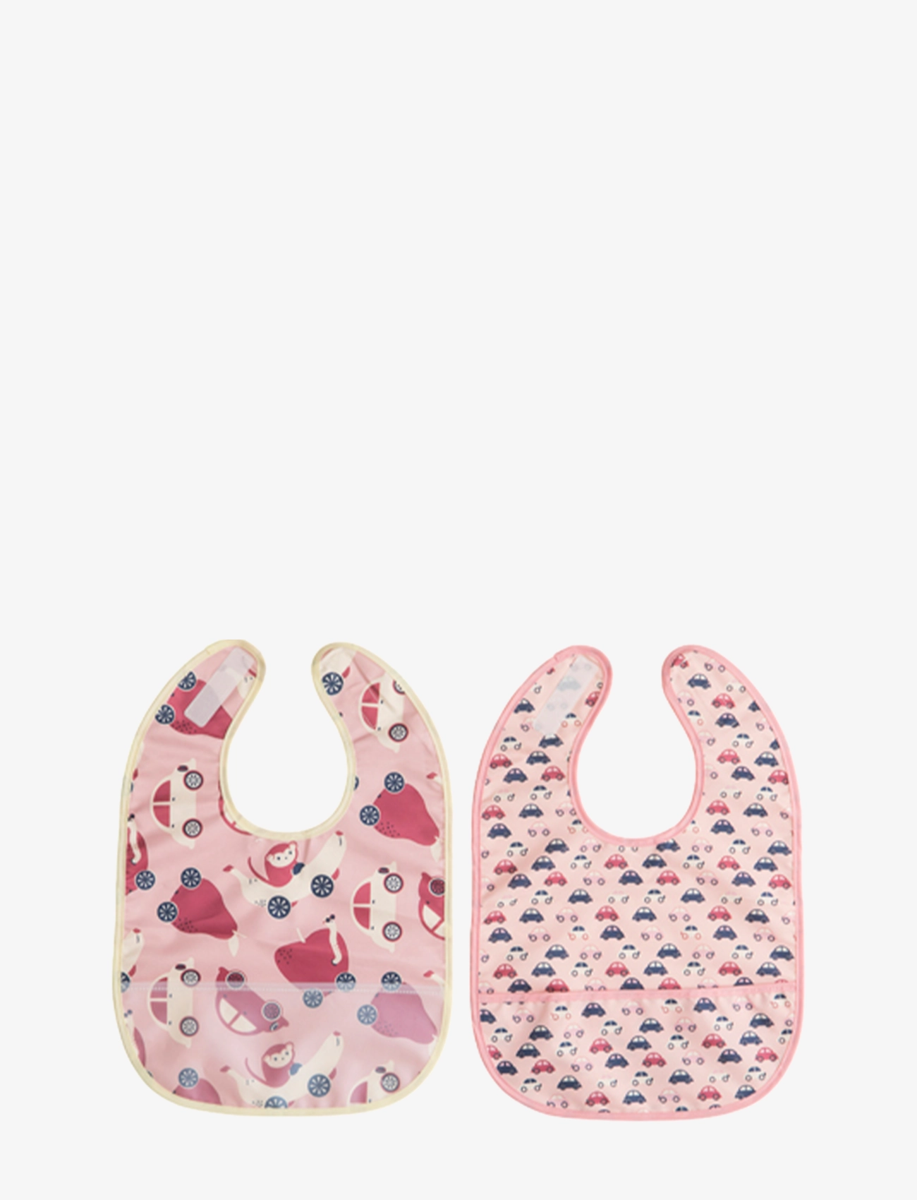 Rätt Start Bibs, Cars, 2 Pcs, Purple/Blue, One Size, Pink, Hagesmække > Hagesmække Uden Ærmer, Børn