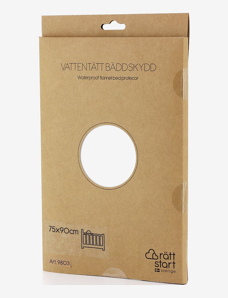 Rätt Start - Bed protection, flanell 75x90cm - bettlaken - white - 1