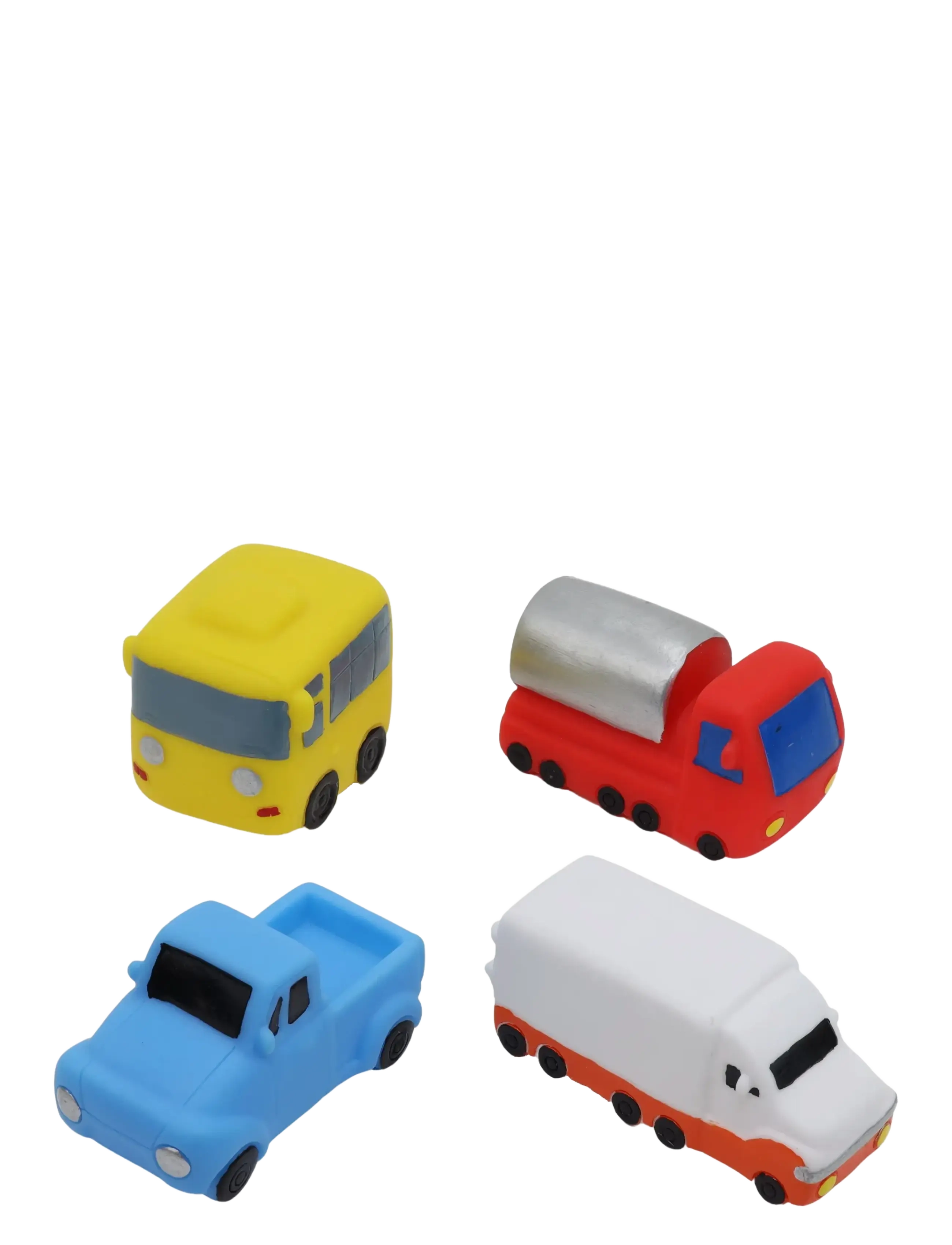 RÄTT START Bathtoys, Cars, 4-Pack Gelb - One Size - Kinder