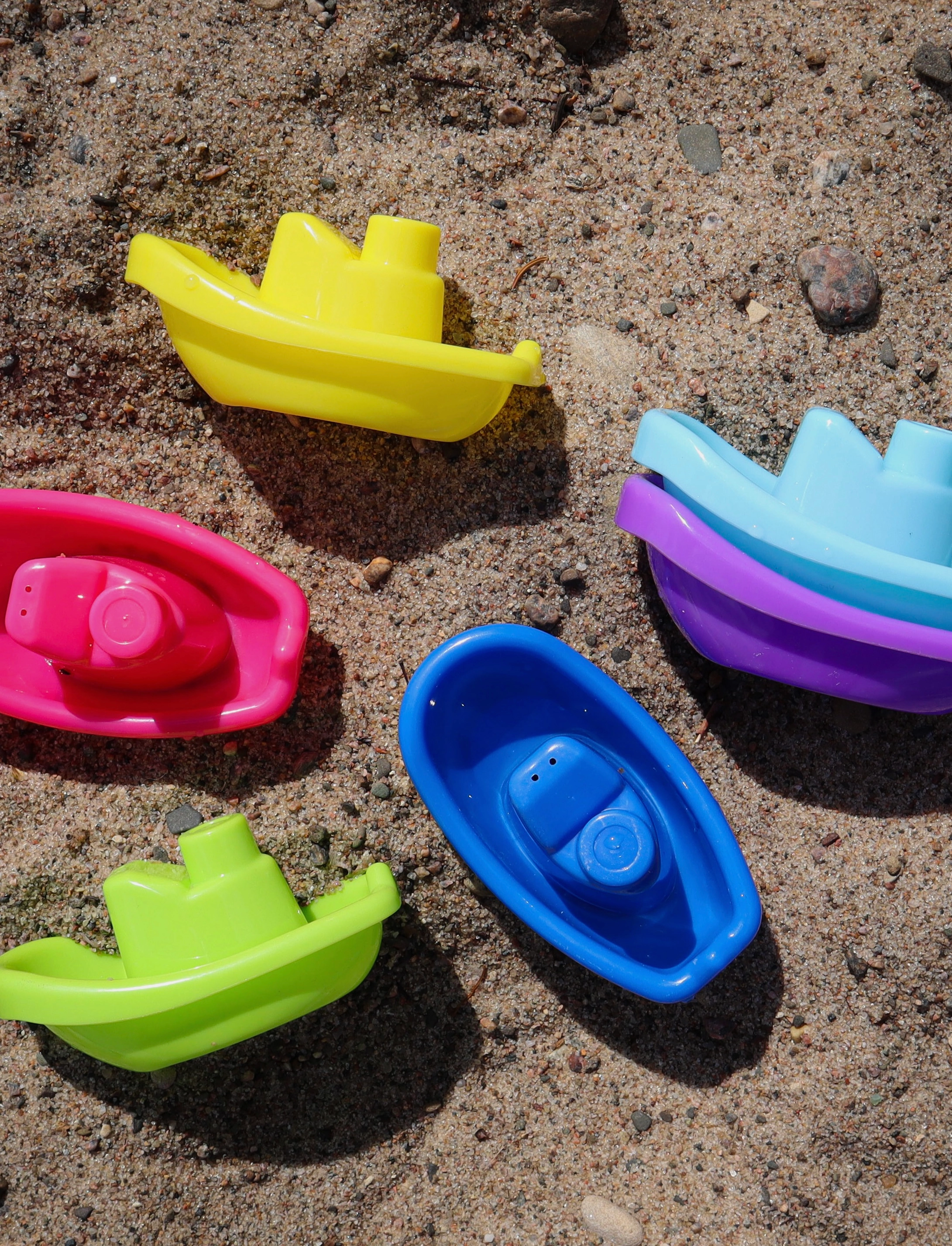 Rätt Start - Bathtoys, Boats, 6-pack - badelegetøj - multi - 2