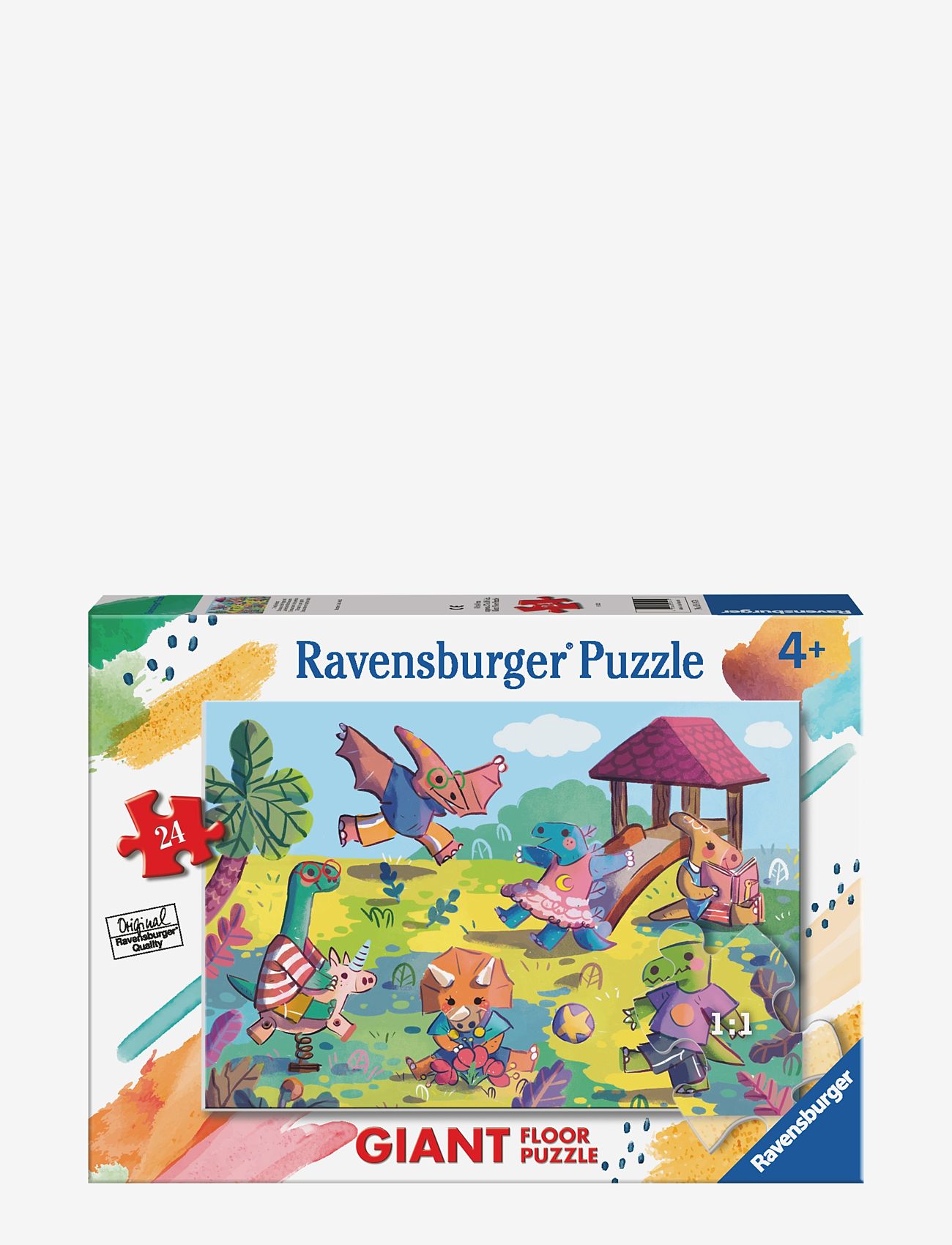 Ravensburger - Dinosaurer, stort gulv puslespill 24p - brettspill - multi coloured - 0
