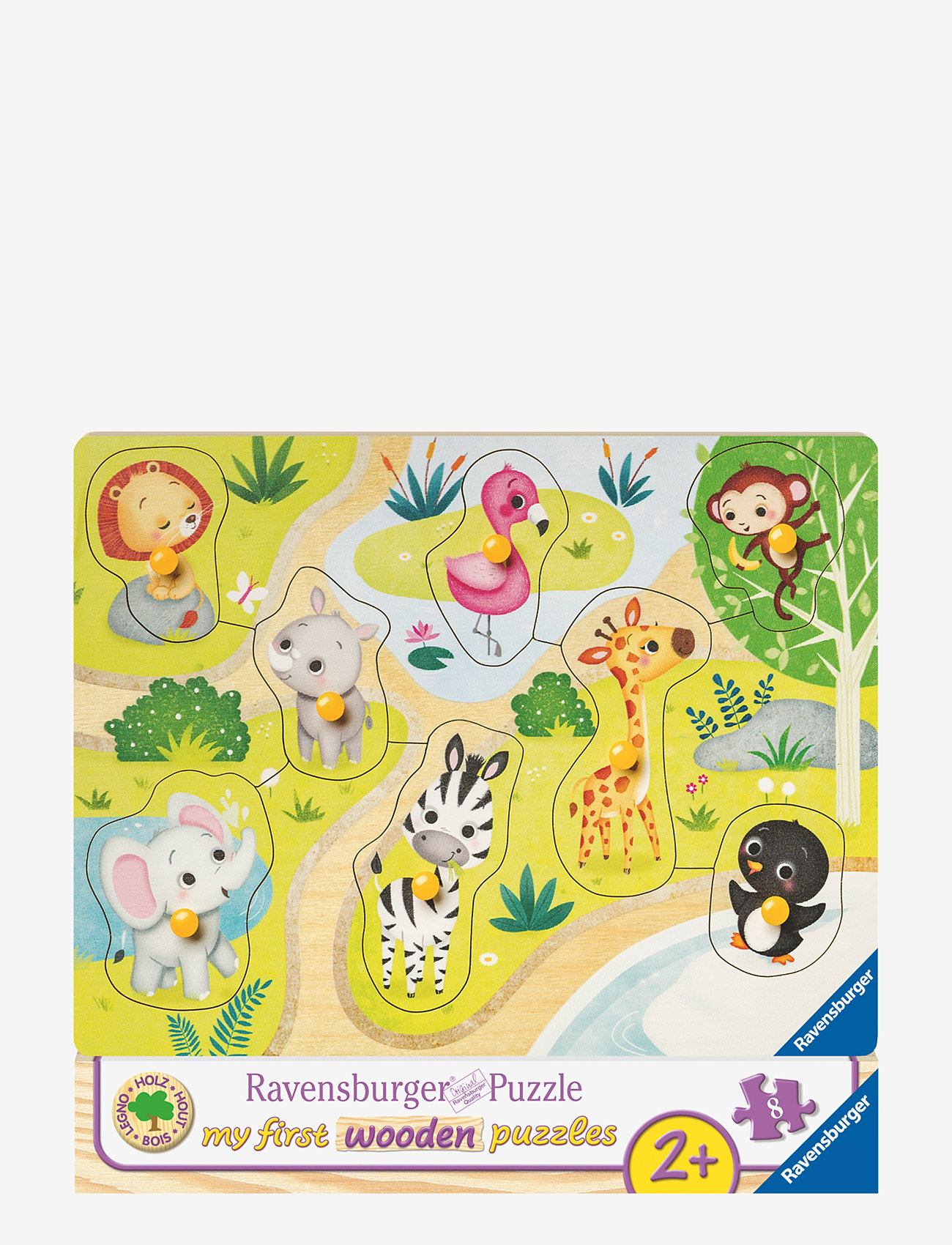 Ravensburger - Zoo Animals 8p - multi coloured - 1