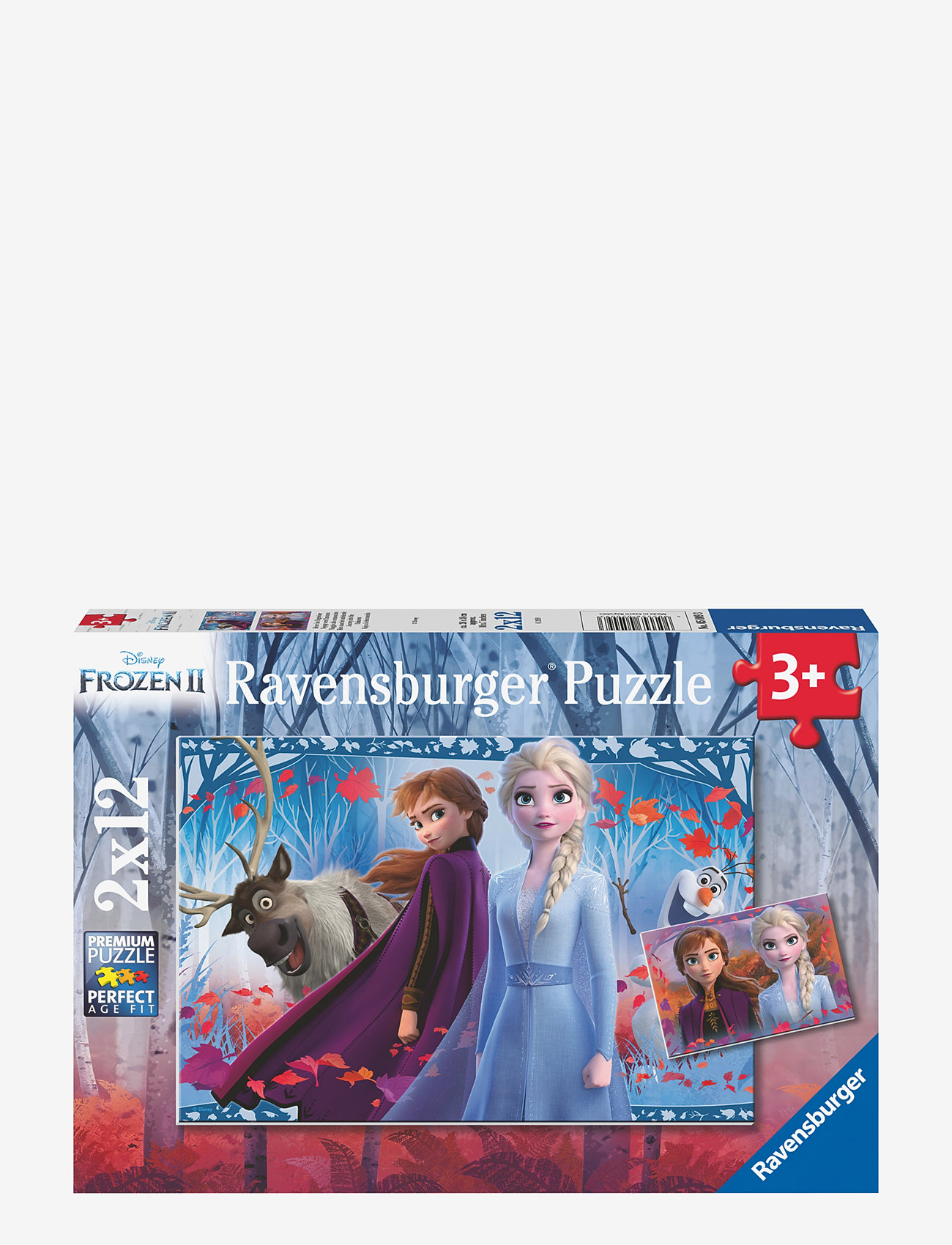 Ravensburger - Frozen 2 Journey Into The Unknown 2x12p - klassiset palapelit - multi coloured - 0