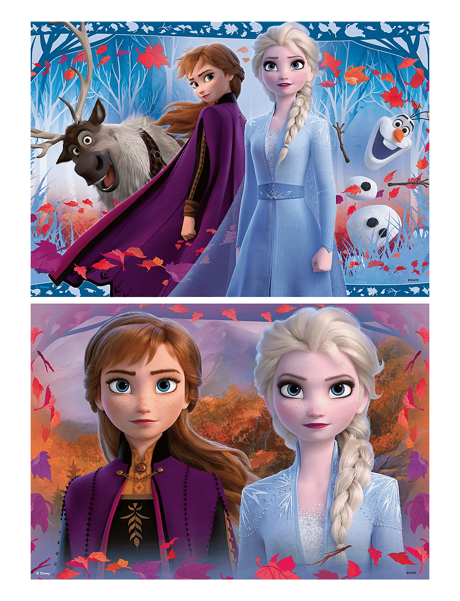 Ravensburger - Frozen 2 Journey Into The Unknown 2x12p - klassiske puslespil - multi coloured - 2
