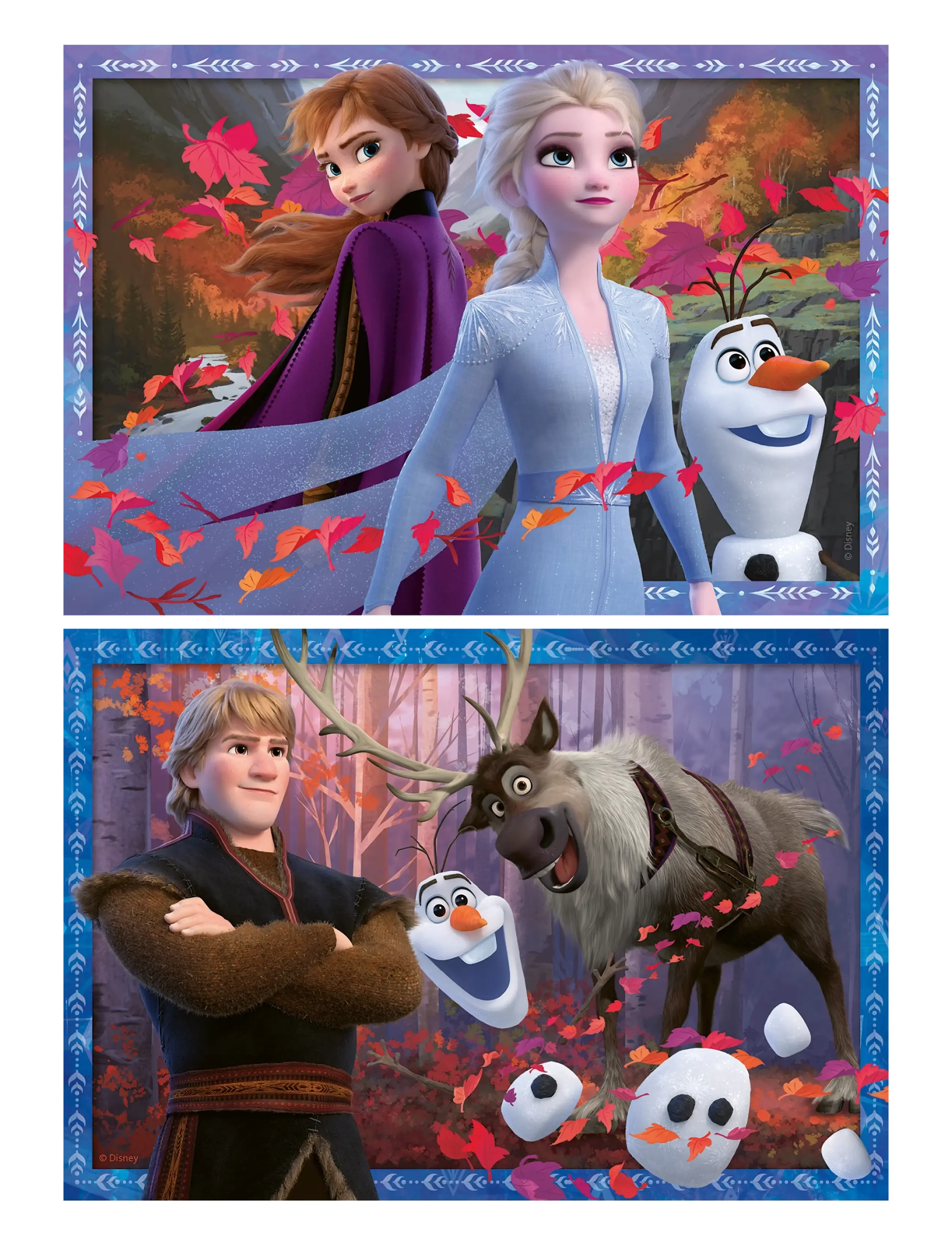 Ravensburger - Frozen 2 Frosty Adventures 2x24p - klassiske puslespil - multi coloured - 2