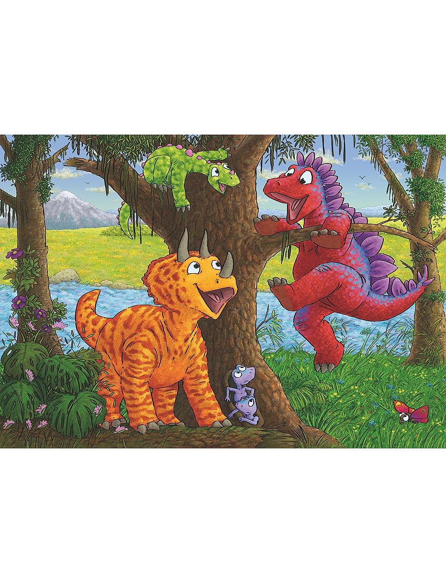 Ravensburger - Dinosaurs At Play 2x24p - klassiset palapelit - multi coloured - 0