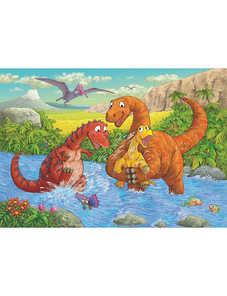 Ravensburger - Dinosaurs At Play 2x24p - klassiset palapelit - multi coloured - 3