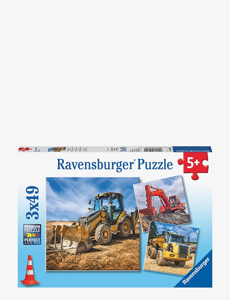 Ravensburger - Digger At Work! 3x49P - klassísk púsl - multi coloured - 1