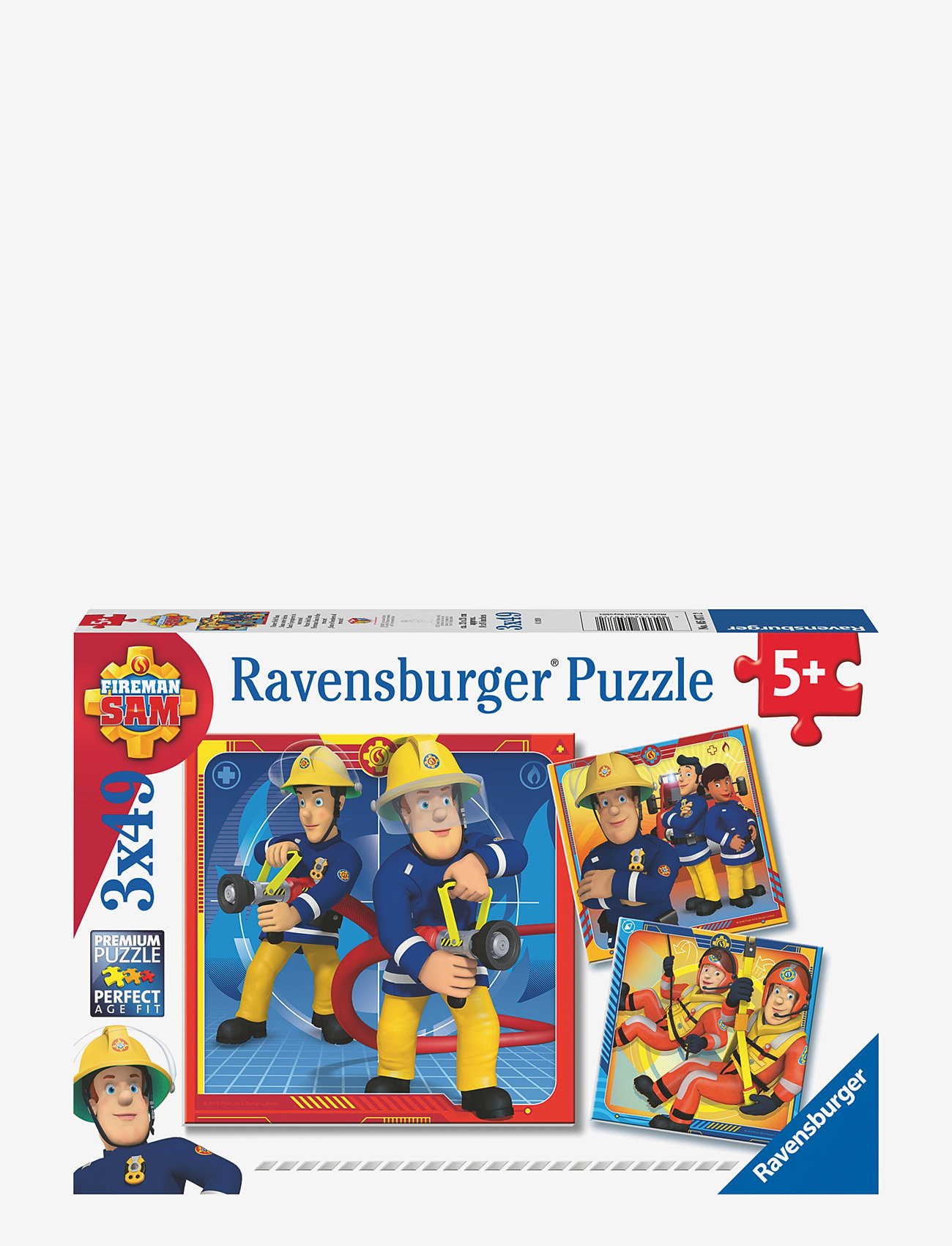 Ravensburger - Fireman Sam To The Rescue! 3x49p - klassiske puslespil - multi coloured - 0