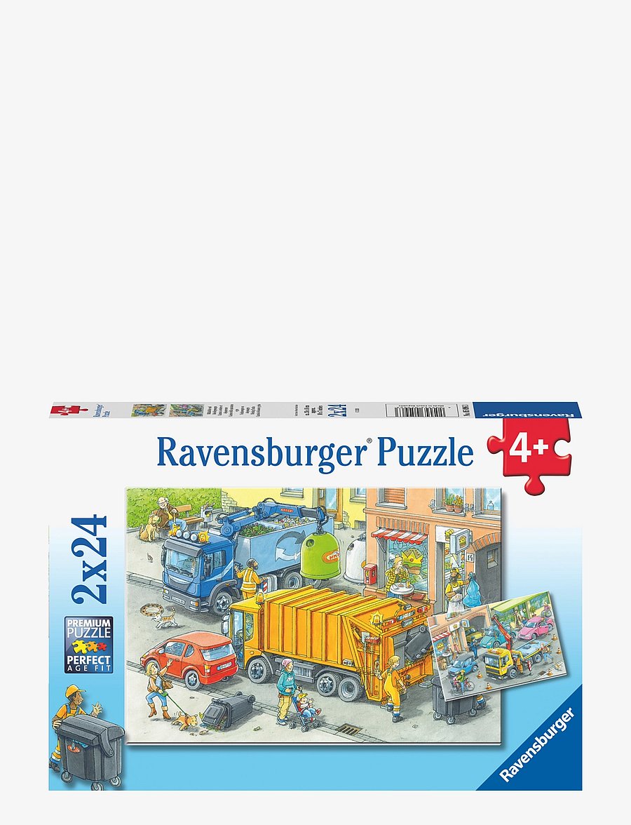 Ravensburger - Working Trucks 2x24p - klassiske puslespil - multi coloured - 1
