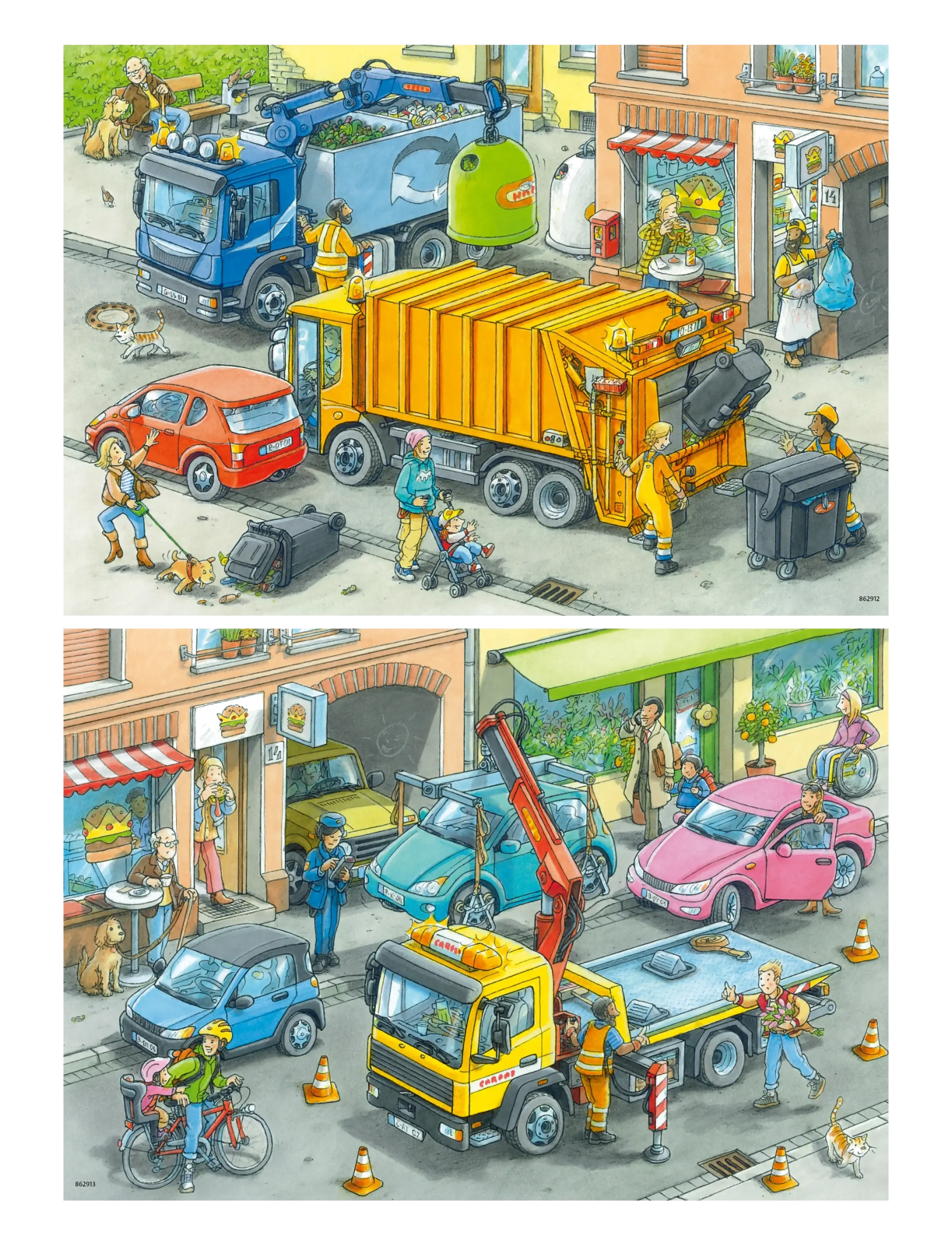 Ravensburger - Working Trucks 2x24p - klassiska pussel - multi coloured - 2