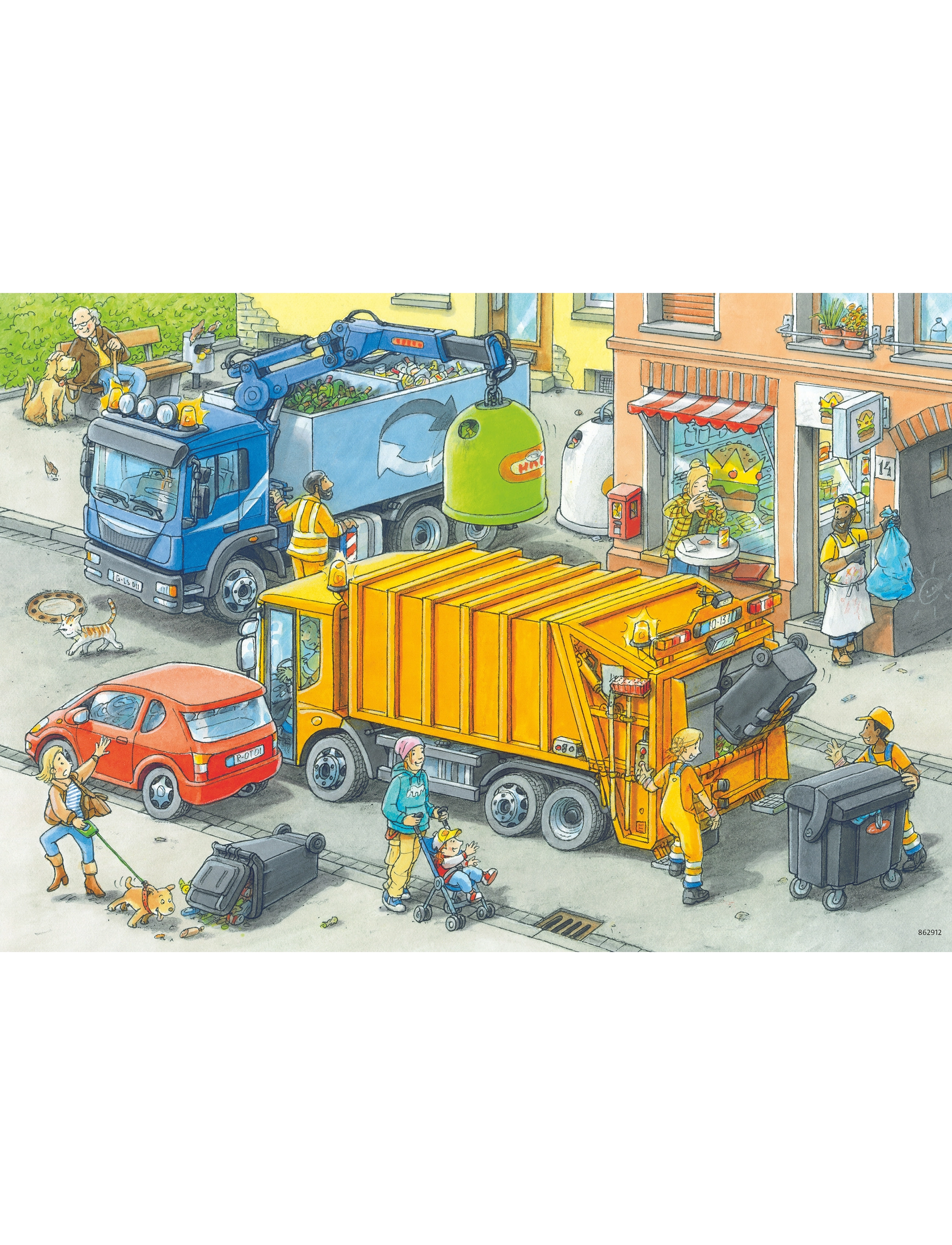 Ravensburger Working Trucks 2X24P, One Size, Multi/patterned, Puslespil > Klassiske Puslespil, Børn