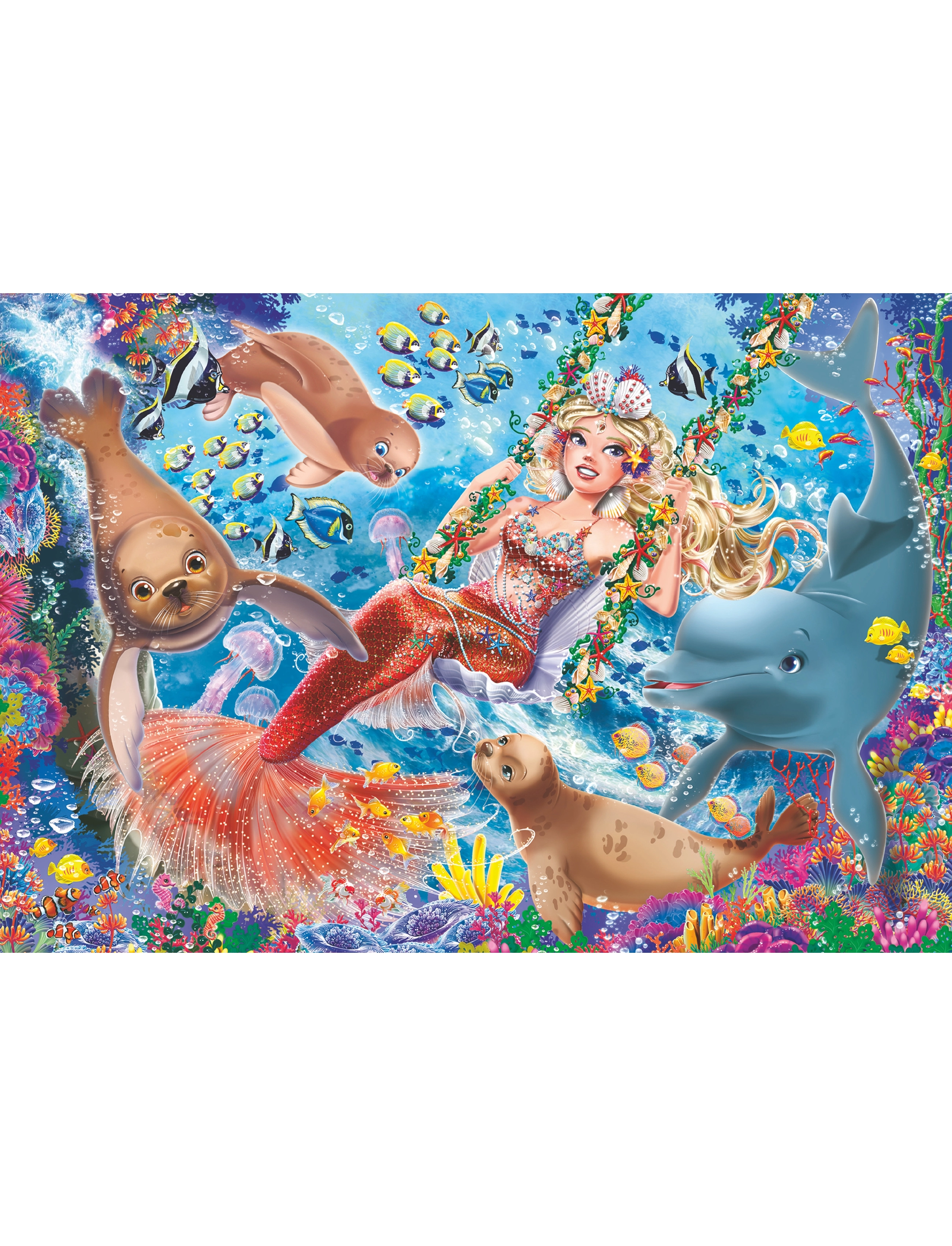 Ravensburger - Mermaid Tea Party 2x24p - klassiska pussel - multi coloured - 2
