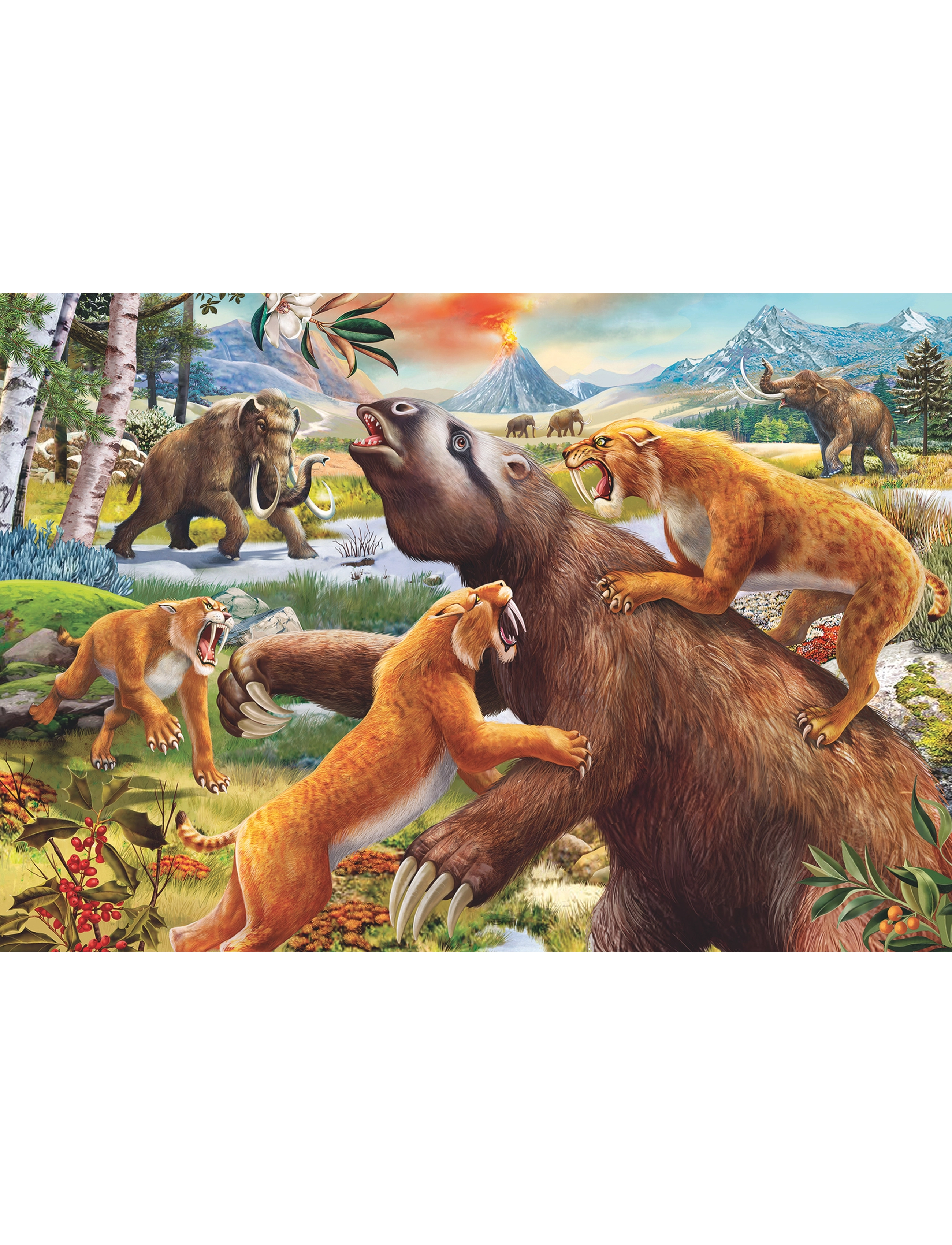 Ravensburger - Jurassic Wildlife 2x24p - klassiska pussel - multi coloured - 2
