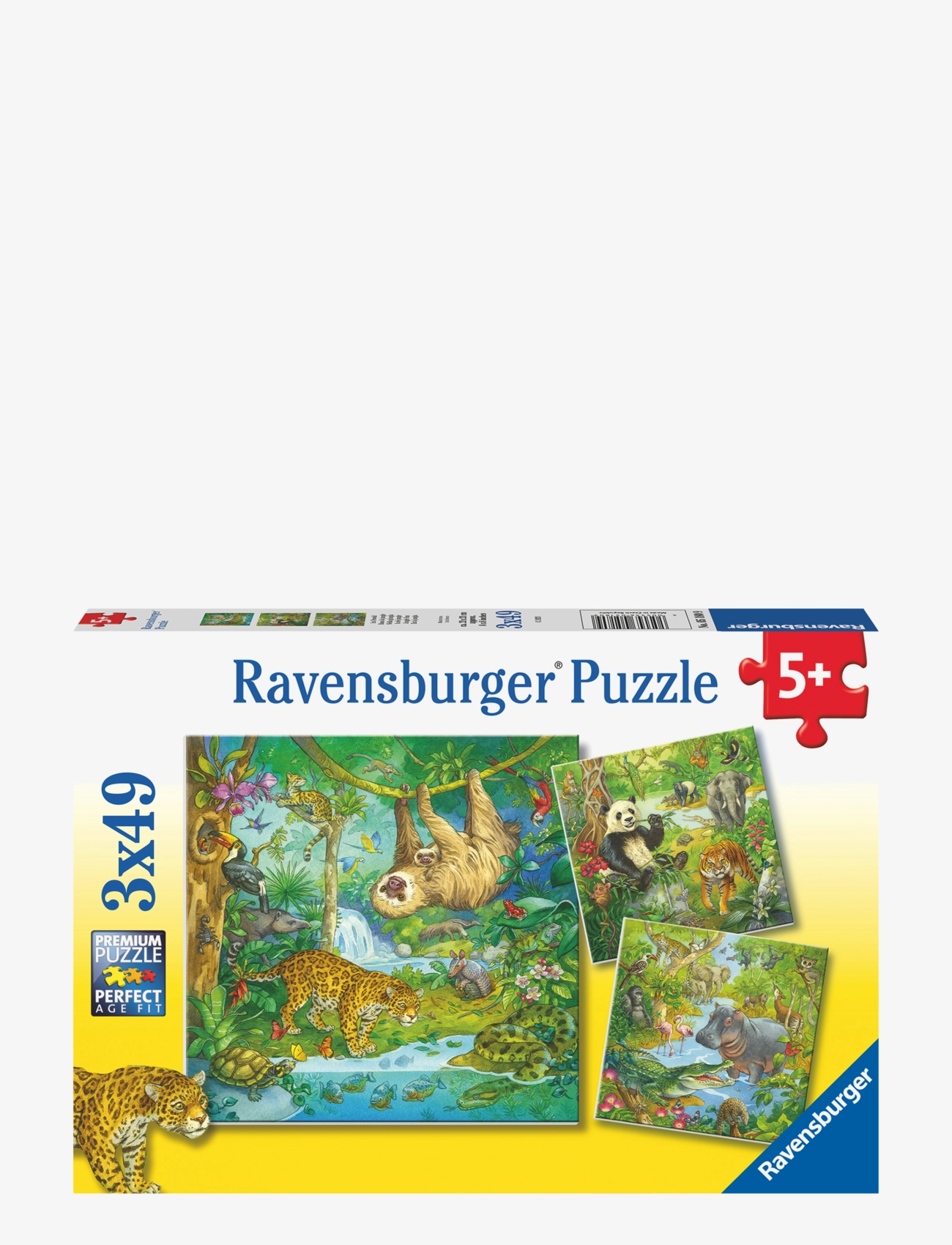 Ravensburger In The Jungle 3x49p - App deal - MULTI COLOURED / multi