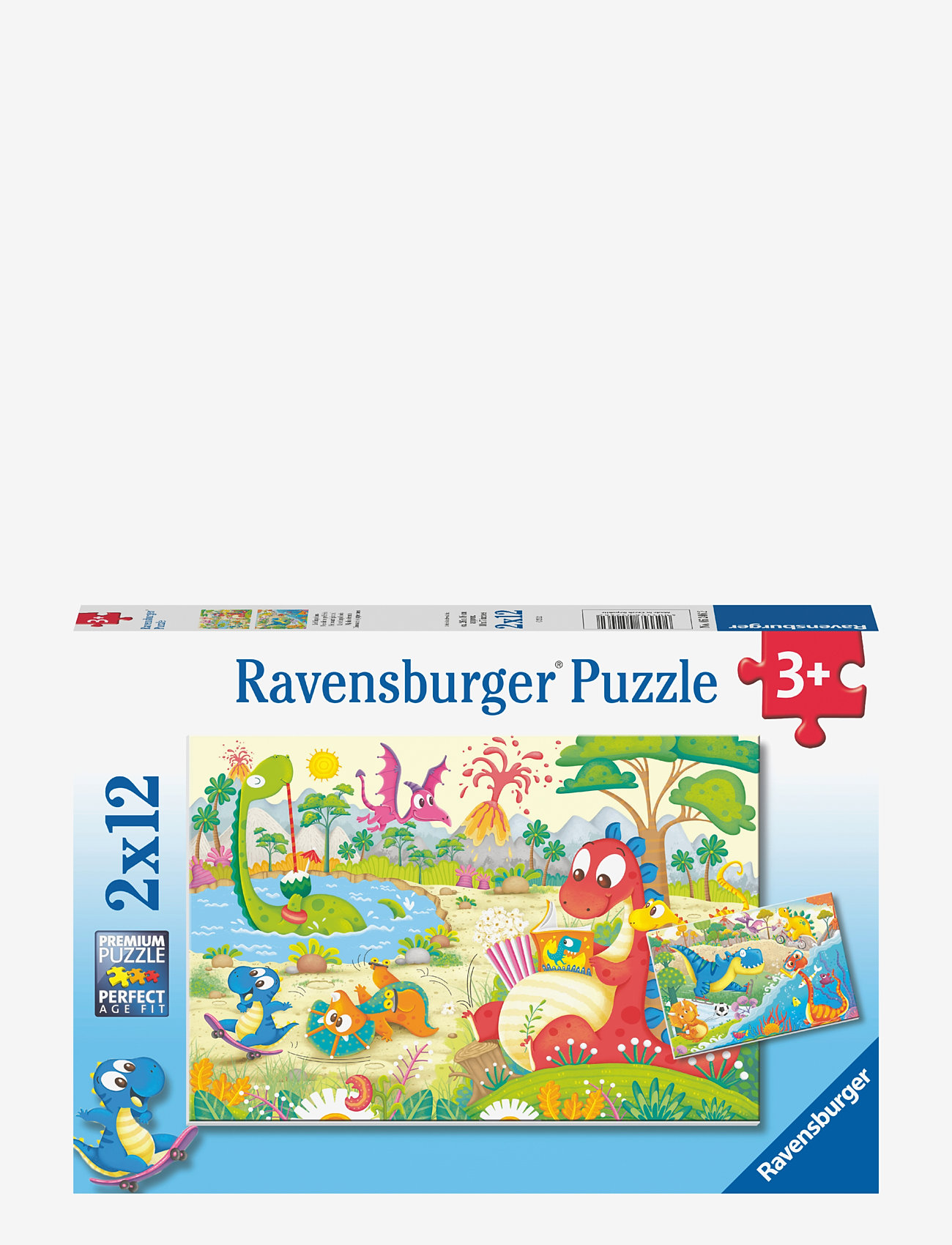 Ravensburger - My Dino Friends 2x12p - klassiske puslespil - multi coloured - 1