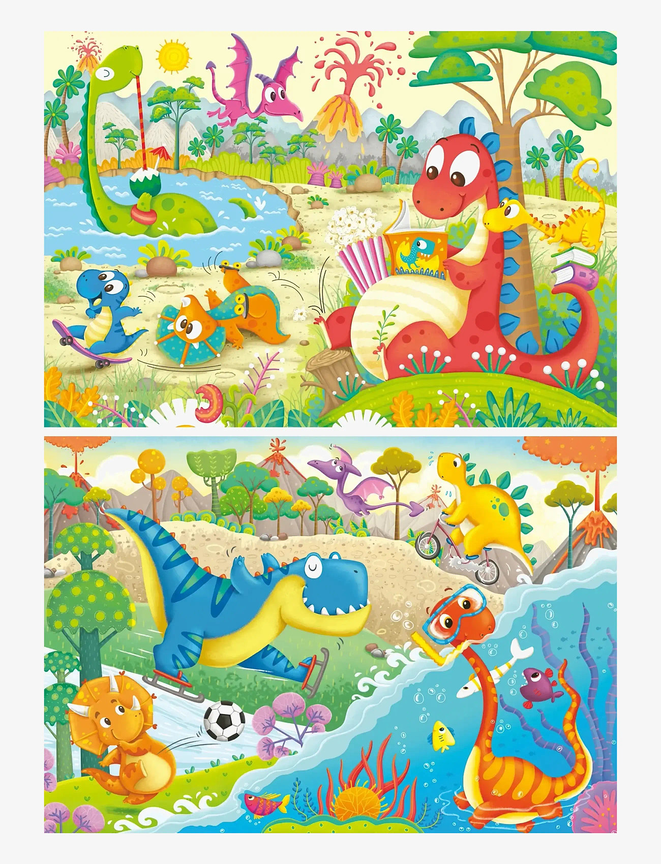 Ravensburger - My Dino Friends 2x12p - klassiske puslespil - multi coloured - 2