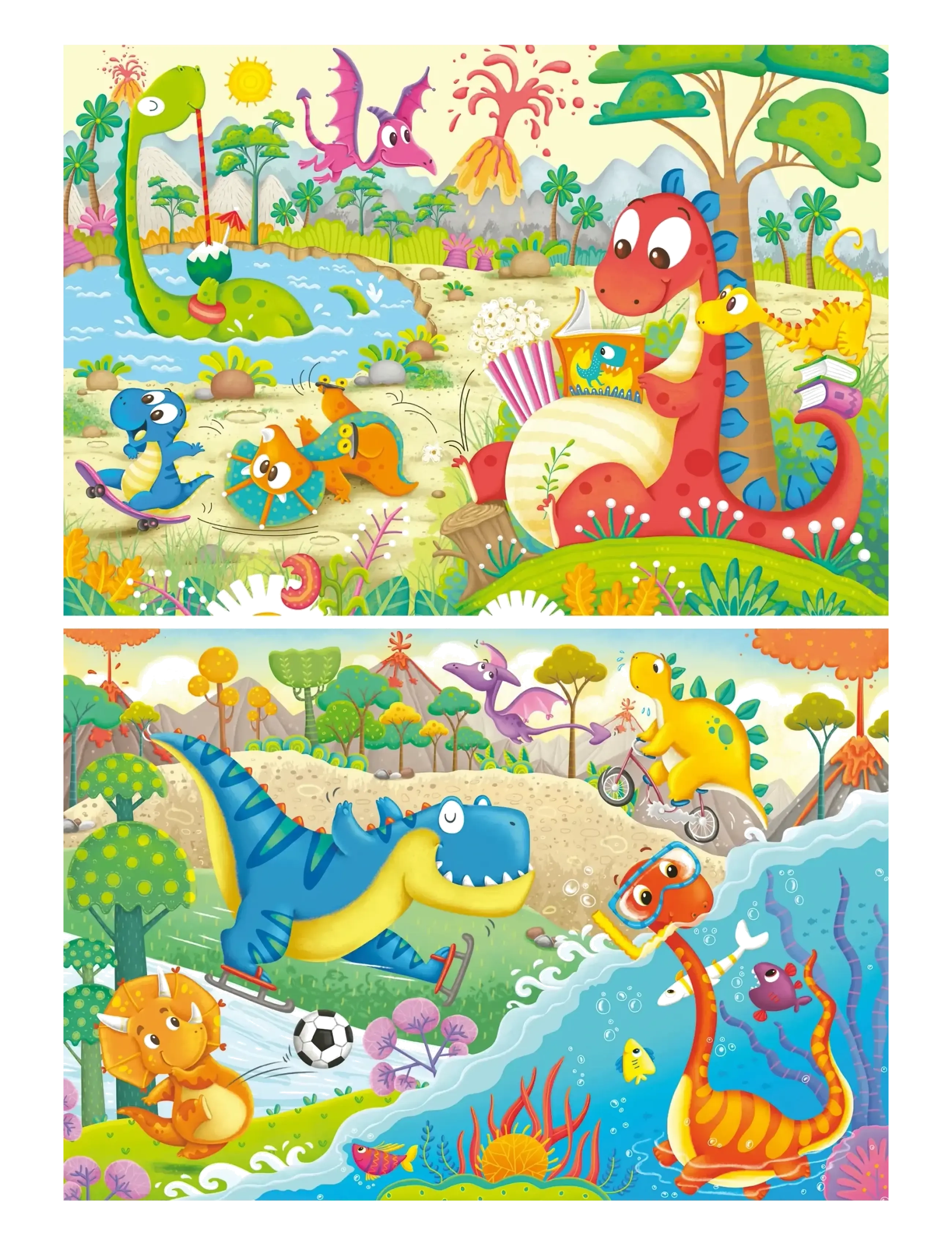 Ravensburger - My Dino Friends 2x12p - klassiska pussel - multi coloured - 2