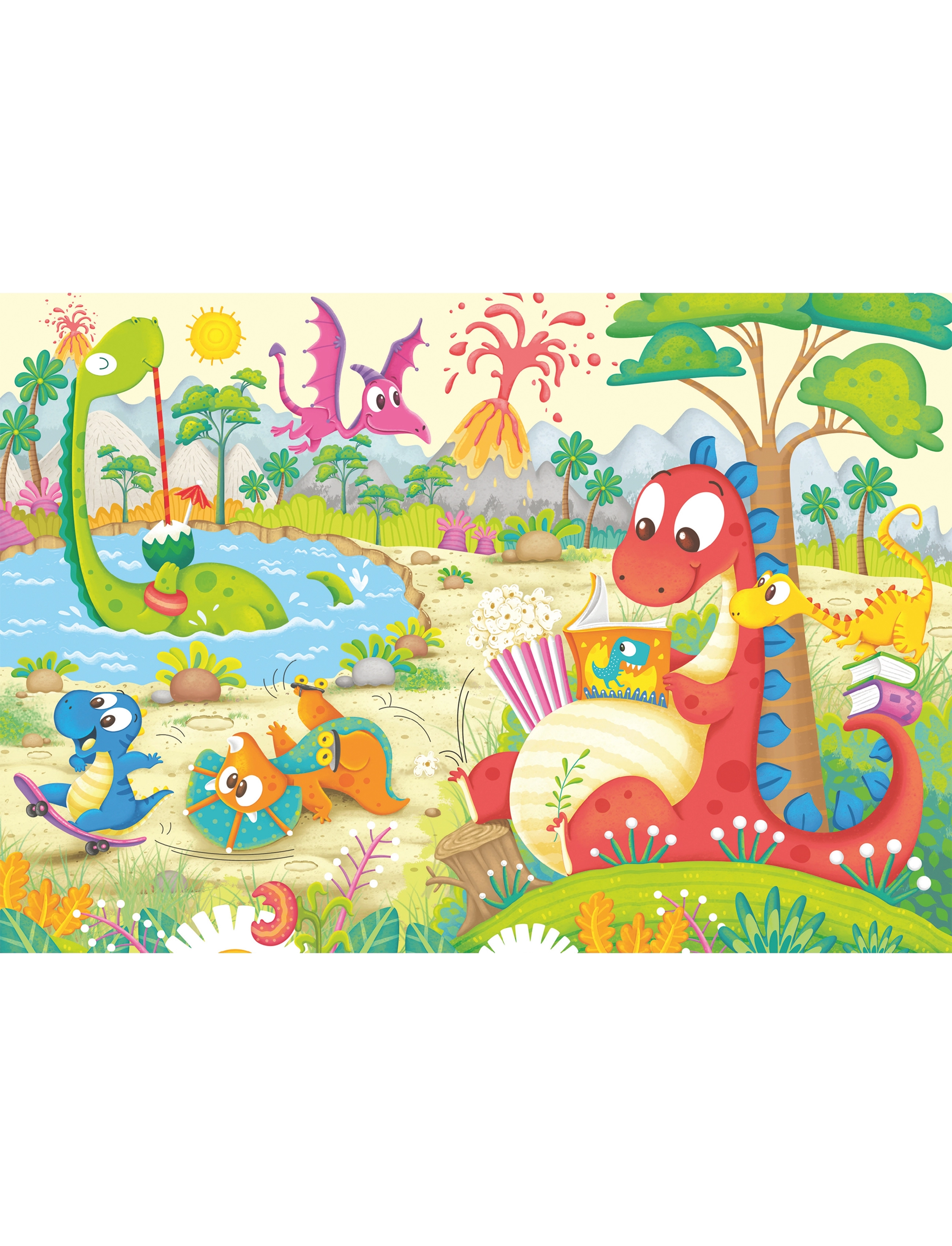 Ravensburger My Dino Friends 2X12P, One Size, Multi/patterned, Puslespil > Klassiske Puslespil, Børn