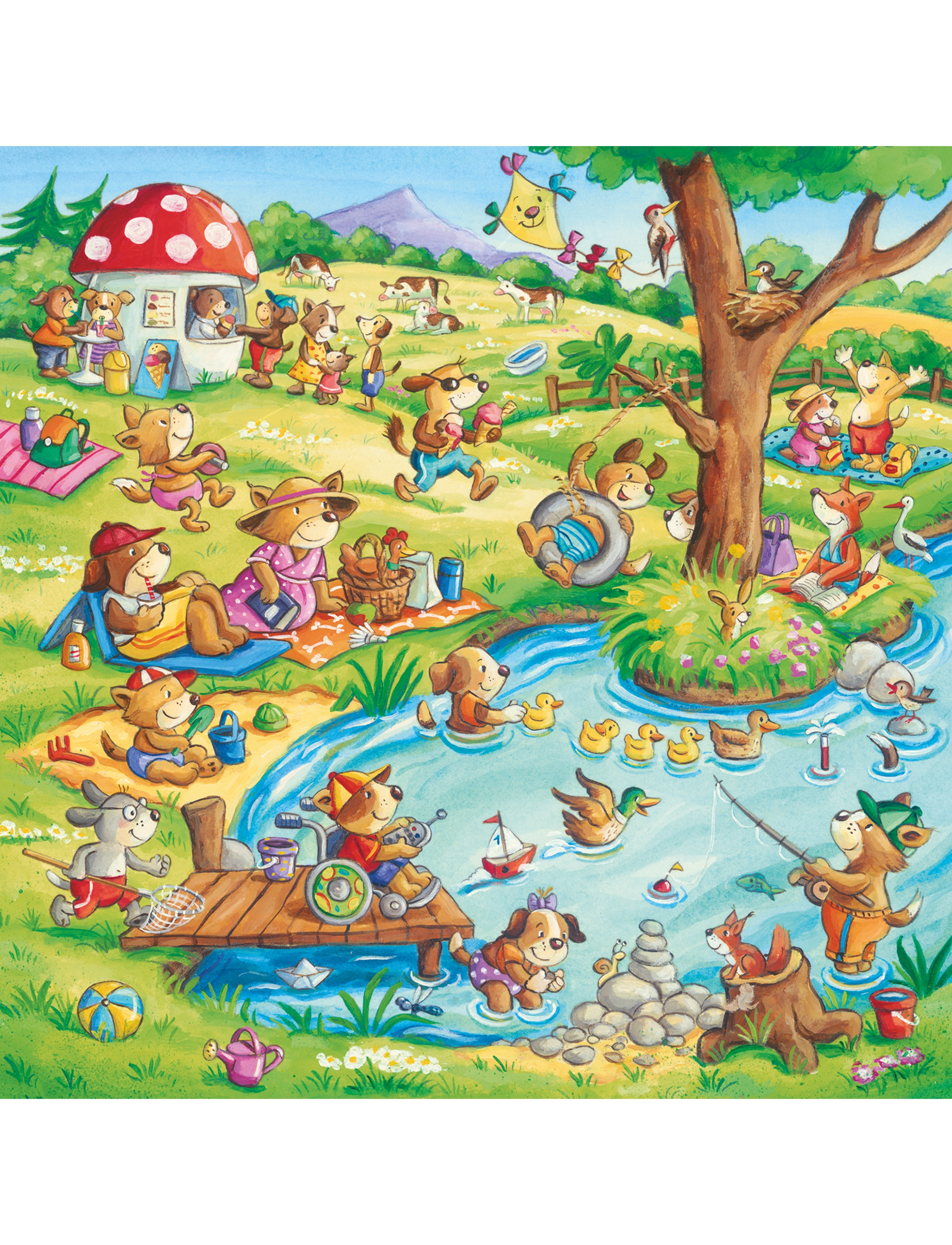 Ravensburger - Animal Vacation 3x49p - multi coloured - 1