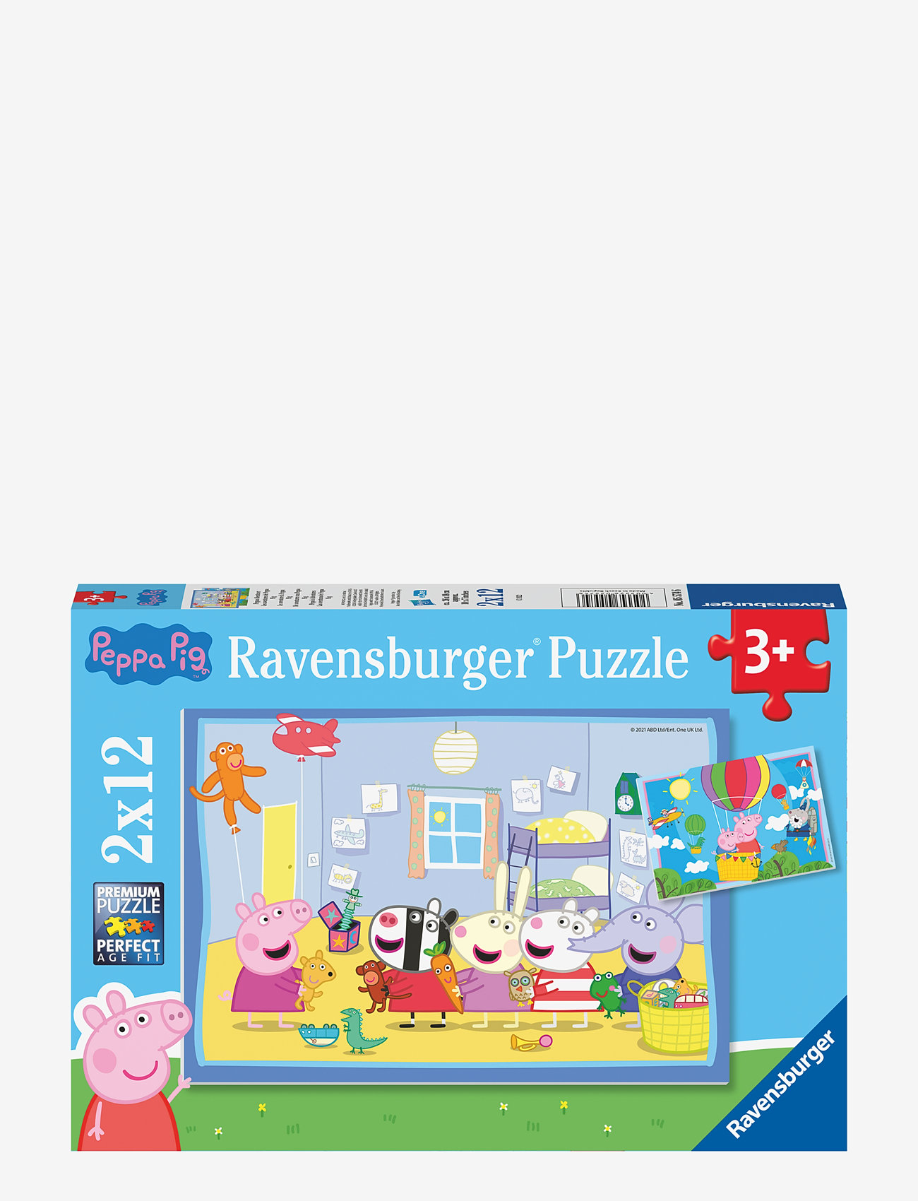 Ravensburger - Peppas' Adventure 2x12p - klassiset palapelit - multi coloured - 0