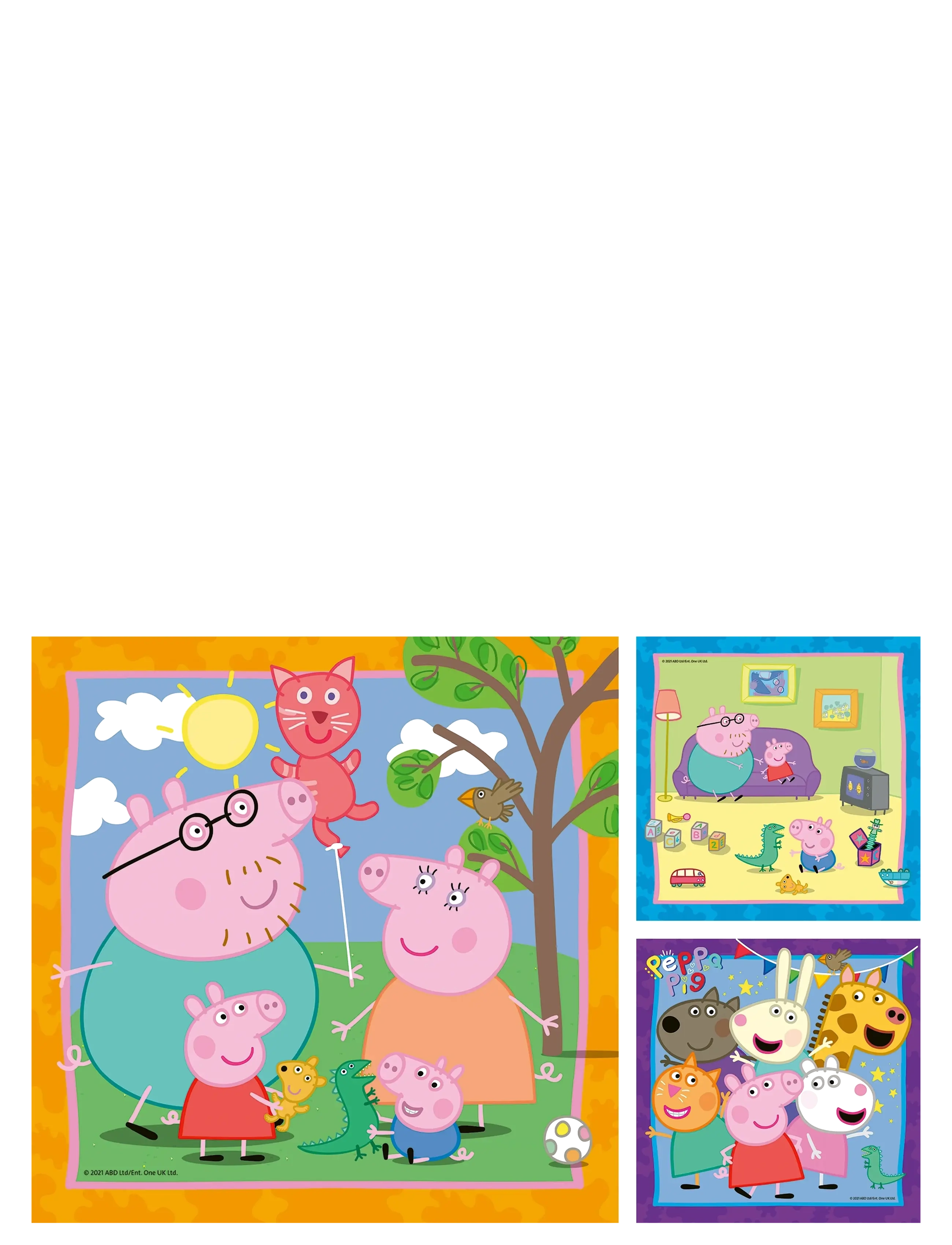 Ravensburger - Peppa`s familie og venner 3x49p - klassiske puslespill - multi coloured - 2