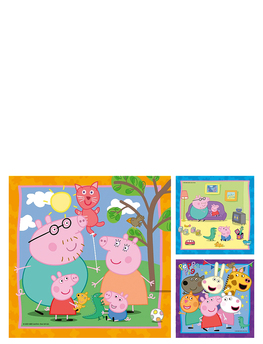 Ravensburger - Peppas' Family And Friends 3x49p - klassísk púsl - multi coloured - 2