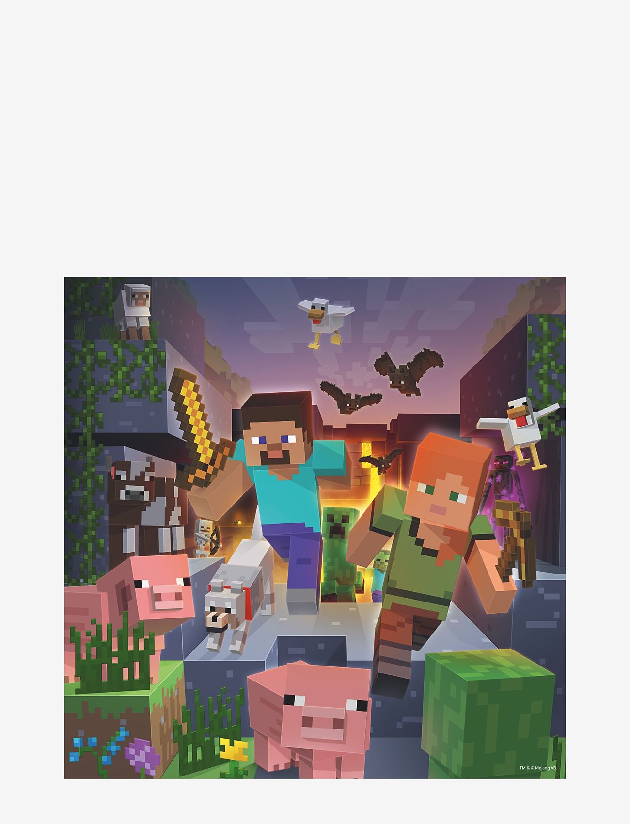 Ravensburger - Minecraft Biomes 3x49p - klassiske puslespil - multi coloured - 3