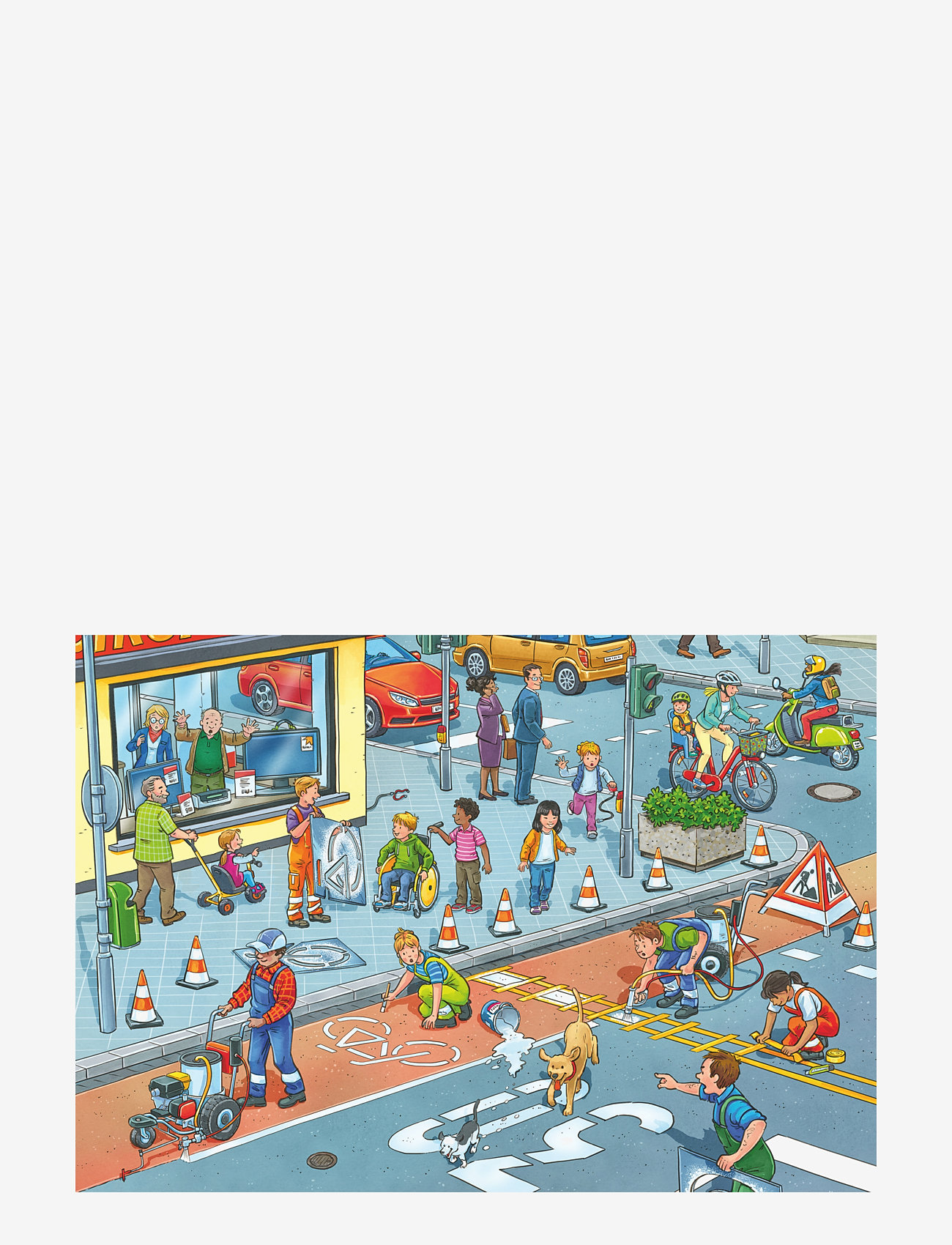 Ravensburger - Road Construction Site 2x12p - klassiske puslespil - multi coloured - 1