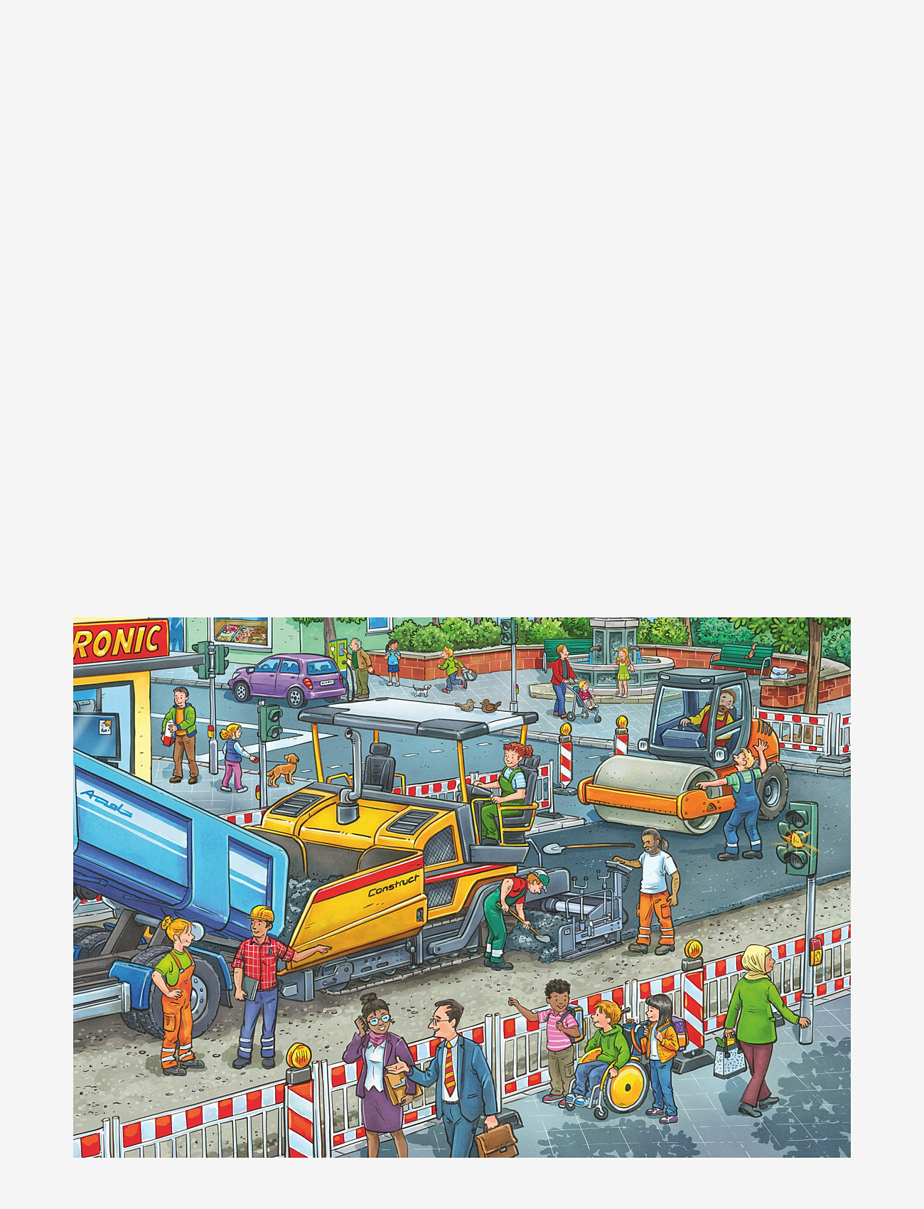 Ravensburger - Road Construction Site 2x12p - klassiske puslespil - multi coloured - 2