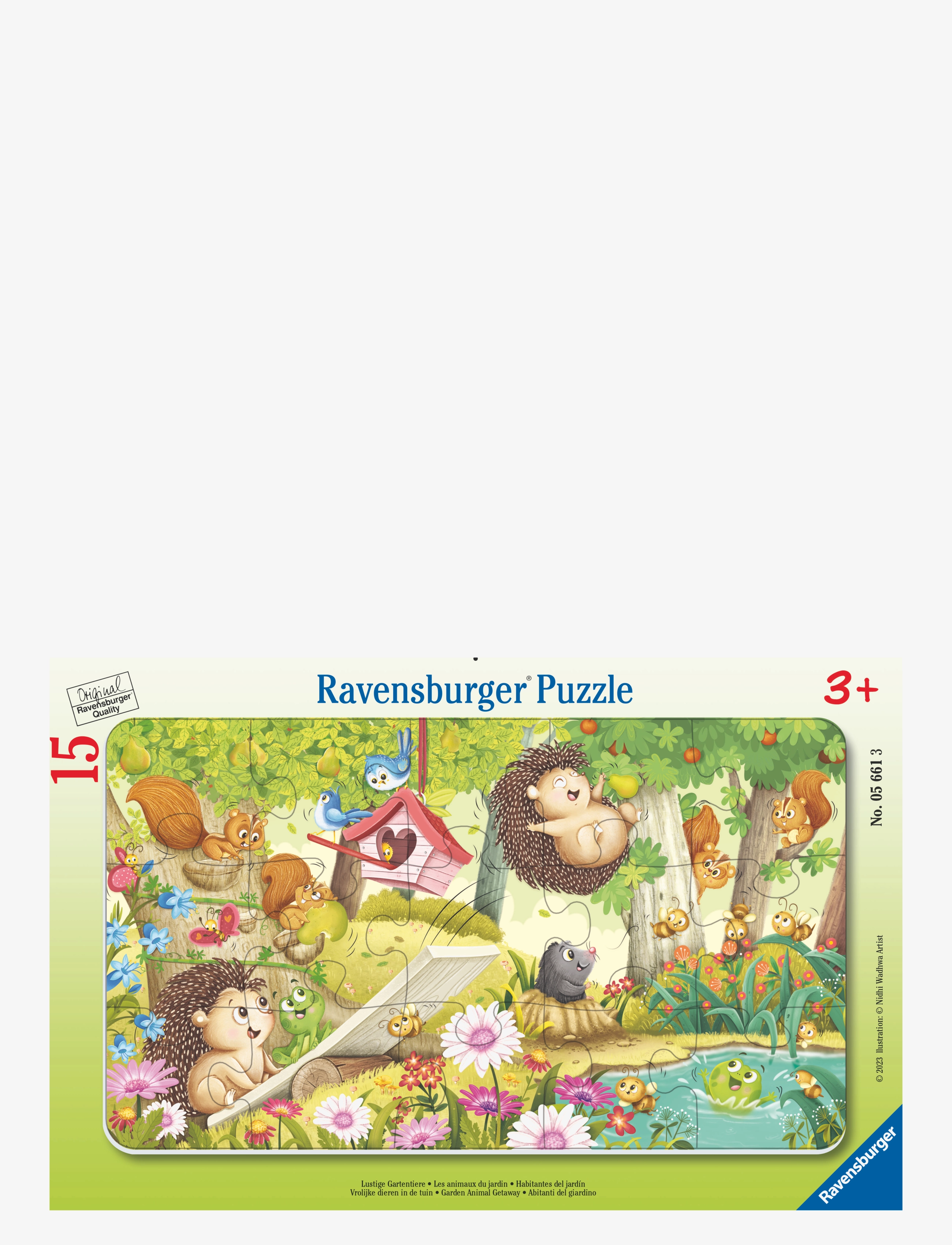 Ravensburger Garden 15P, Børn, Classic Puslespil, Multi/mønstret, Str: ONE SIZE