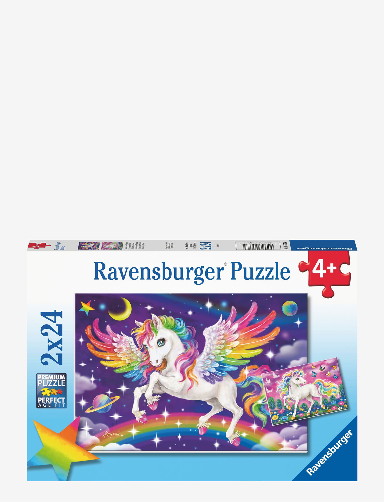 Ravensburger - Unicorn And Pegasus 2x24p - klassiske puslespil - multi coloured - 0