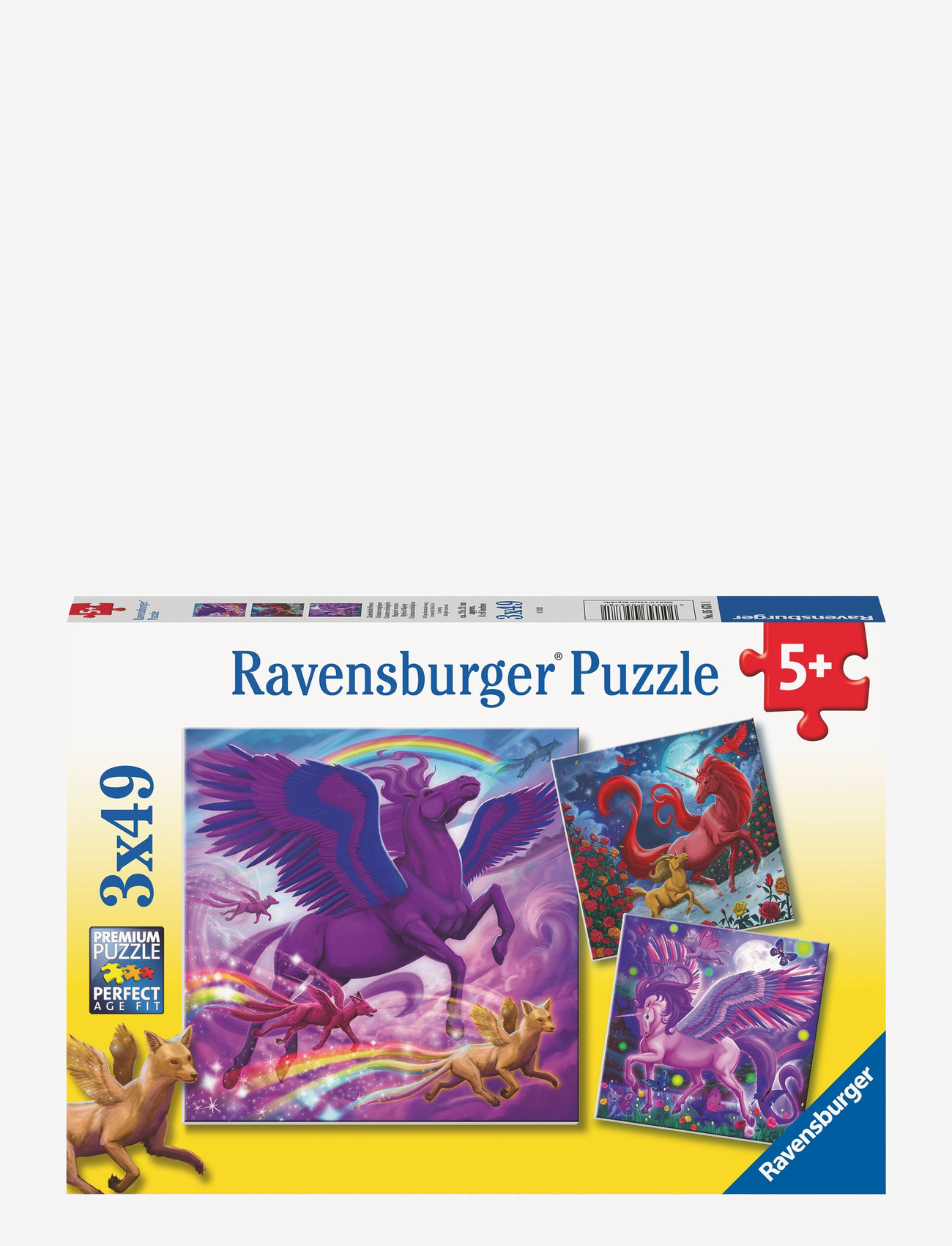 Ravensburger - Mythical Majesty 3x49p - klassiske puslespil - multi coloured - 0