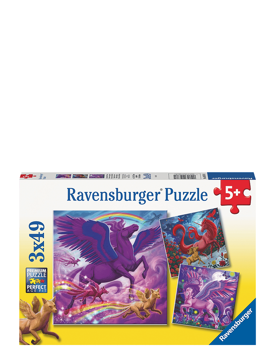 Ravensburger - Mythical Majesty 3x49p - klassísk púsl - multi coloured - 0