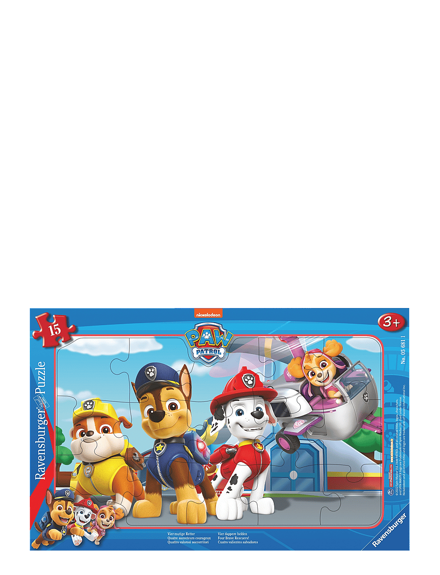 Ravensburger - Paw Patrol Four Brave Rescuers 15p - multi coloured - 0